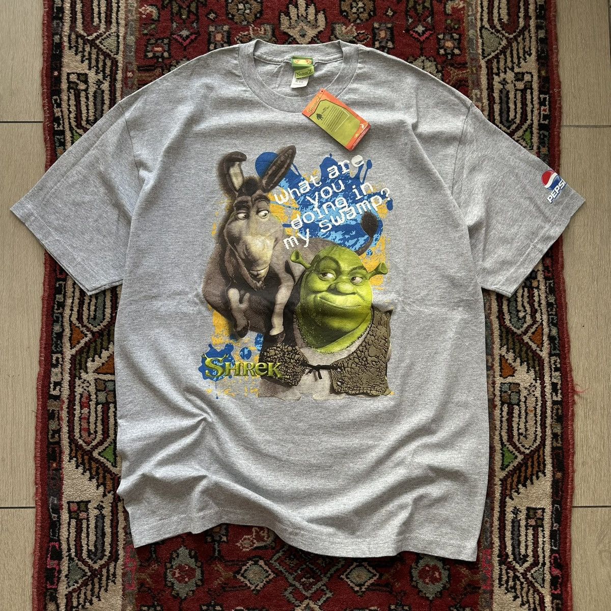 Vintage Shrek 2 Pepsi Promo Tee XL Deadstock DreamWorks Vintage 2004 Size US XL / EU 56 / 4 - 1 Thumbnail