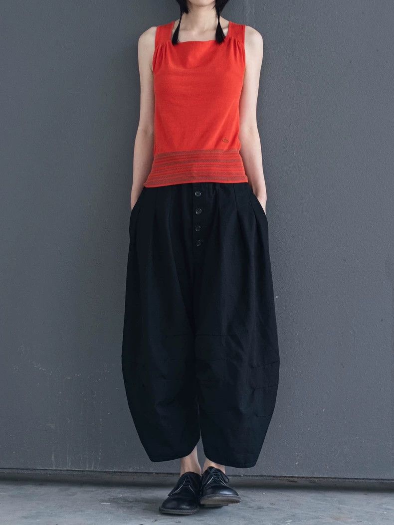 Vivienne Westwood Vivienne Westwood Red cross-belt knit vest Size M / US 6-8 / IT 42-44 - 1 Thumbnail