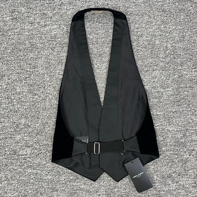 Saint Laurent Paris Black Velvet Saint Laurent Vest for Women-2505 Size US S / EU 44-46 / 1 - 2 Thumbnail