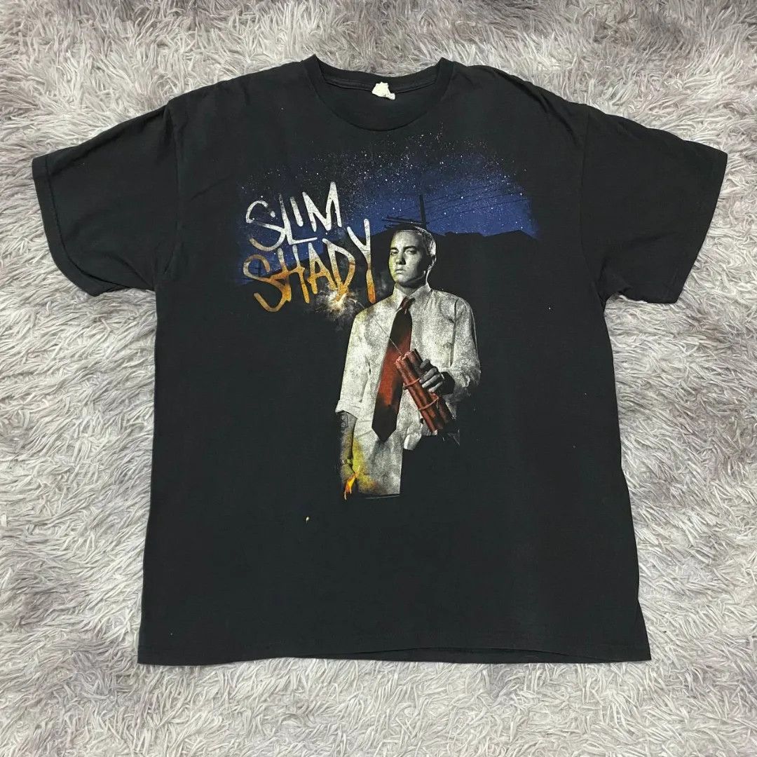 image of Band Tees x Eminem Rap Tee in Black, Men's (Size XL)