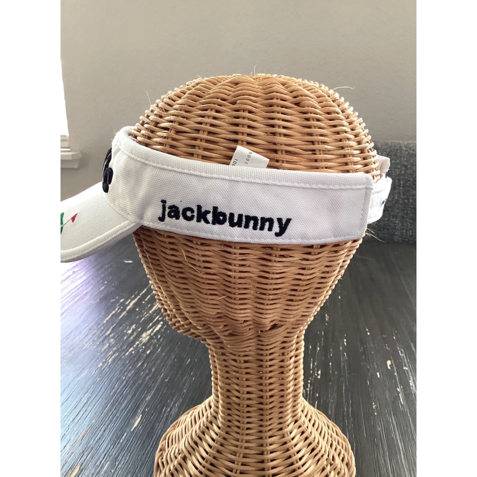 Vintage PEARLY GATES Jack Bunny Golfaholic Visor Size ONE SIZE - 3 Thumbnail