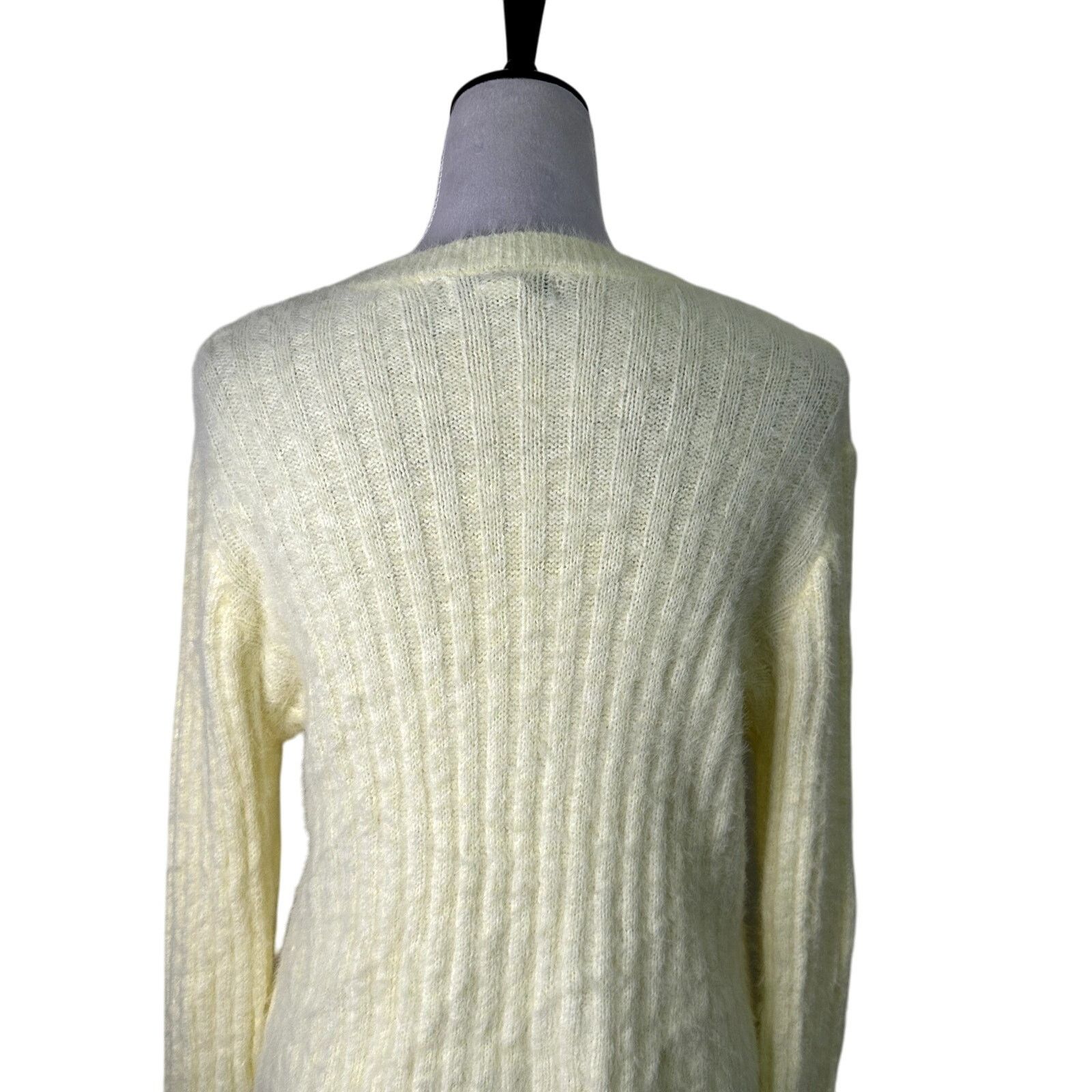 Other Cotton Emporium Fuzzy Sweater Long Sleeve Butter Yellow L Size L / US 10 / IT 46 - 5 Thumbnail