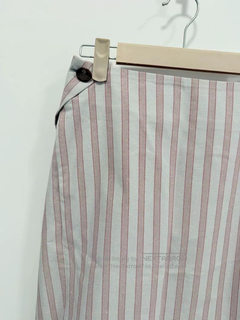 Vivienne Westwood Vivienne Westwood size 2 Powdered striped half-length skirt Size 24" / US 00 / IT 34 - 4 Thumbnail