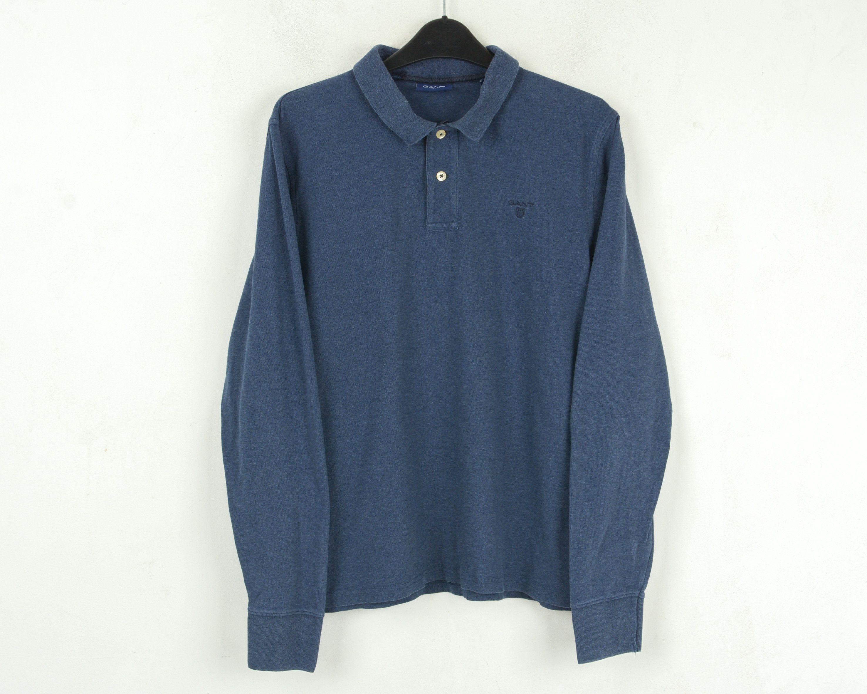 Gant Long Sleeved M Polo Shirt Rugby Pullover Blue Casual Top Size US M / EU 48-50 / 2 - 1 Thumbnail