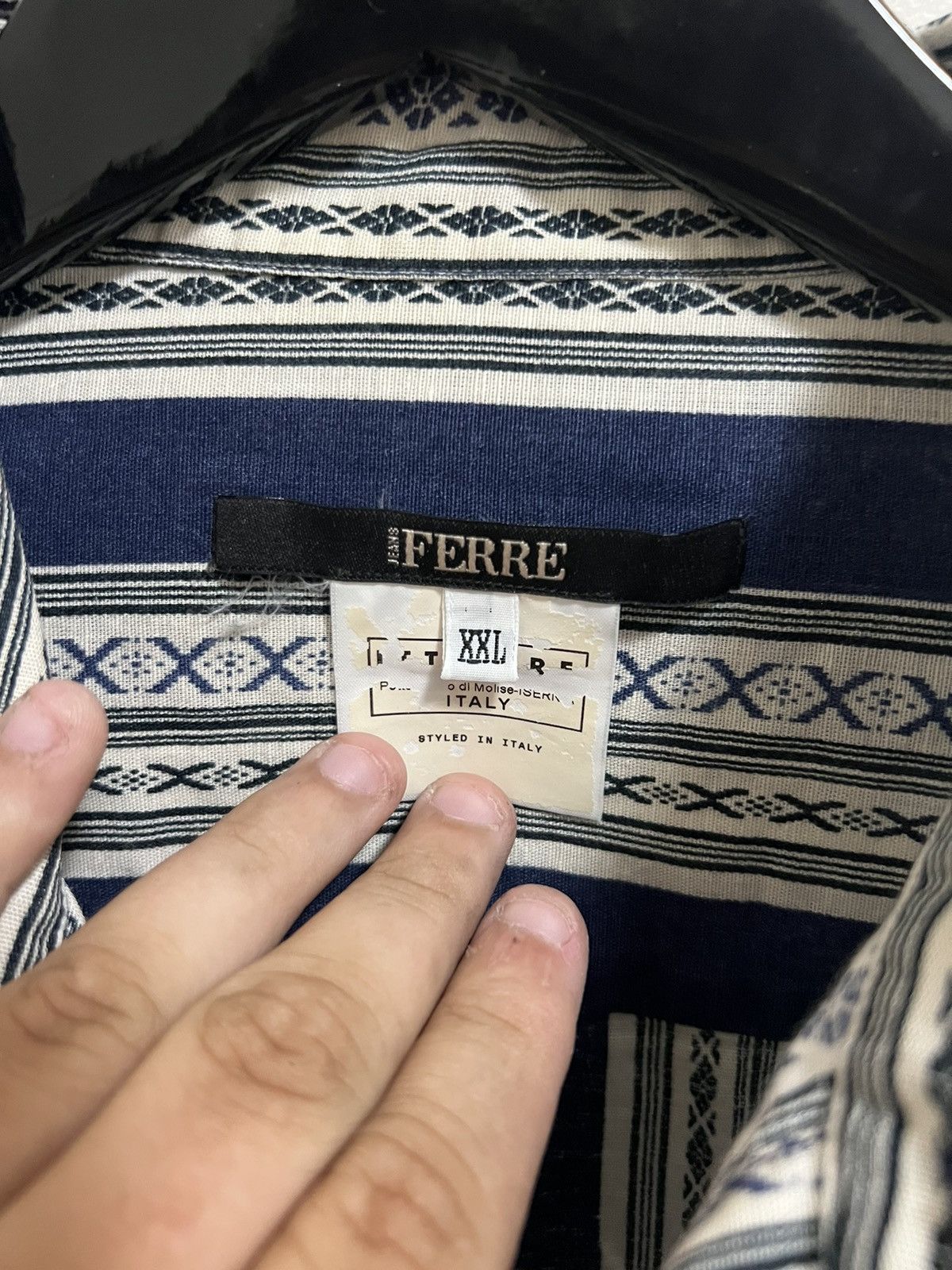 Ferre 1990’s Rare Ferre Button-Down shirt XXL Size US XXL / EU 58 / 5 - 2 Thumbnail