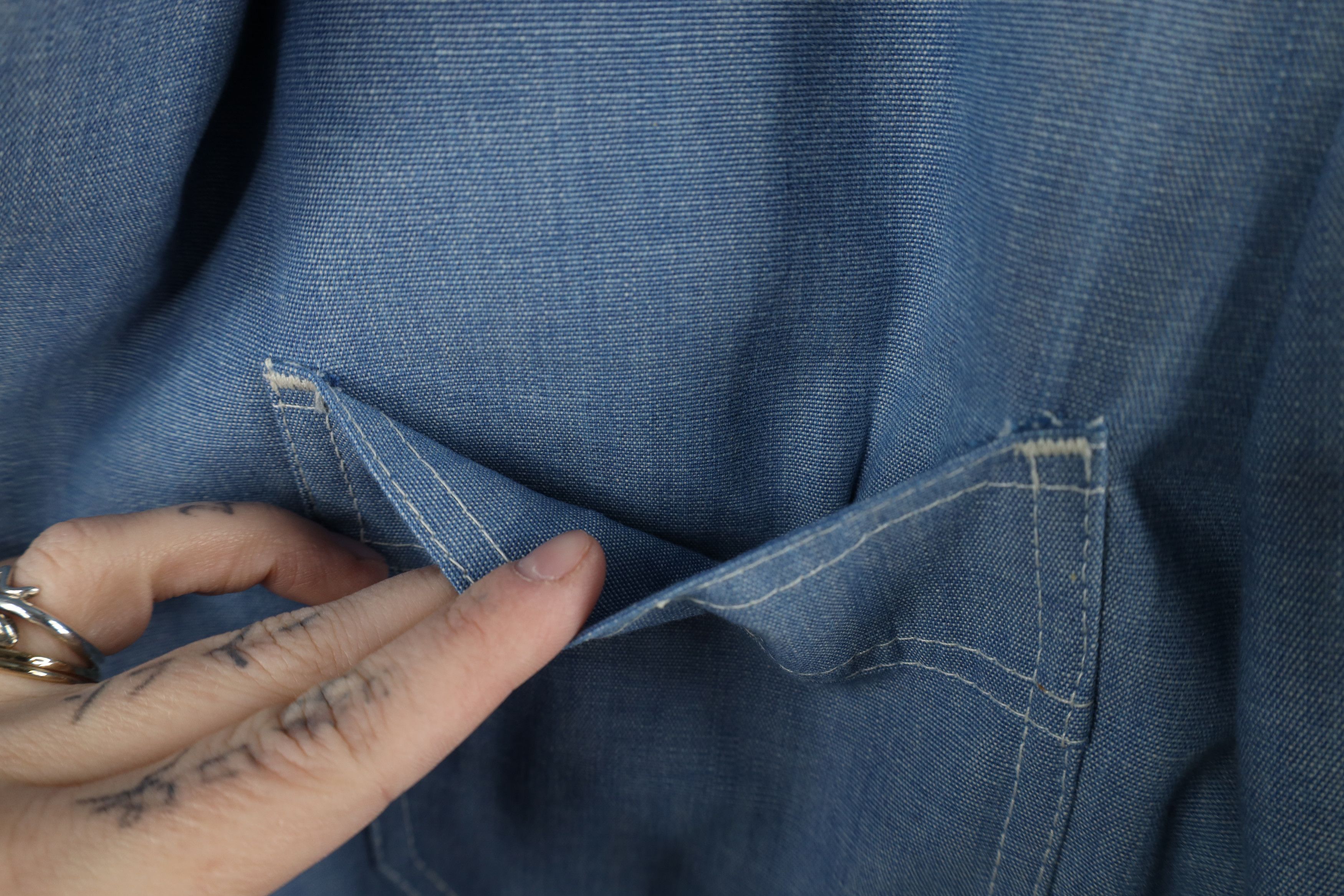 Vintage Vintage 70s Streetwear Denim 2 Button Suit Coat Jacket USA Size US L / EU 52-54 / 3 - 5 Thumbnail