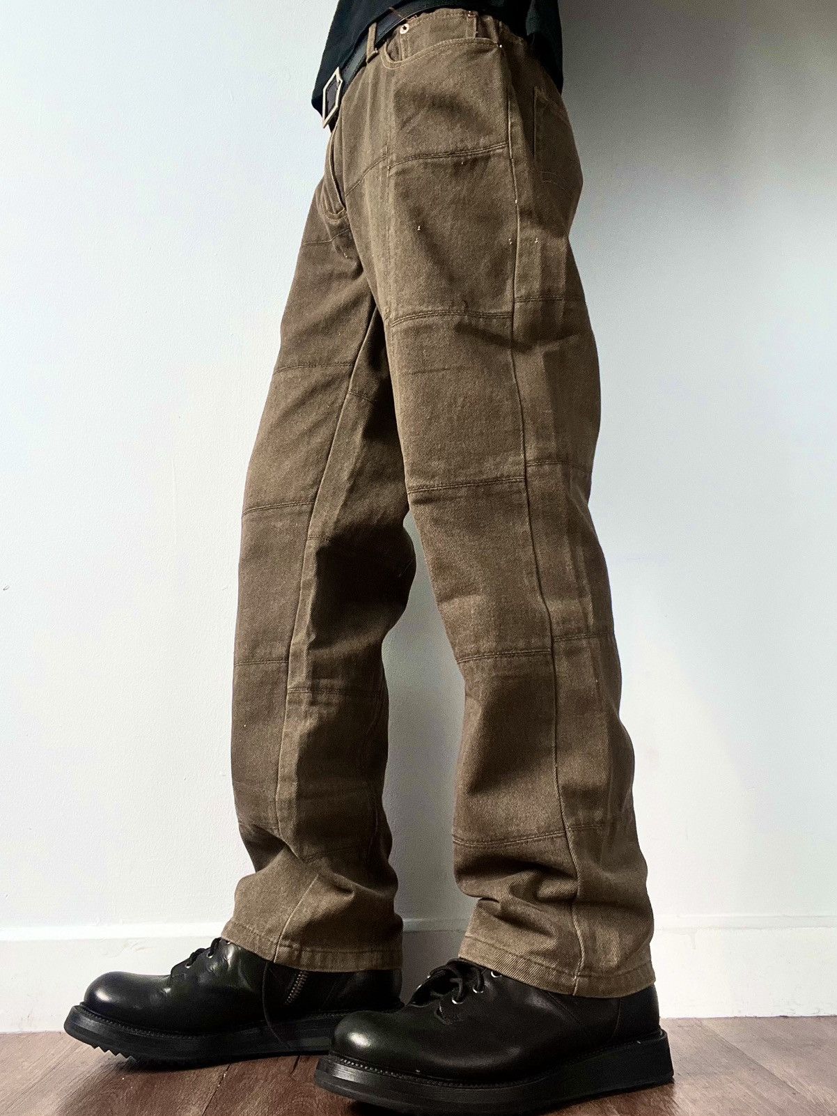 Levi's 90s Levis Chocolate Patchwork Jeans Size US 33 - 1 Thumbnail