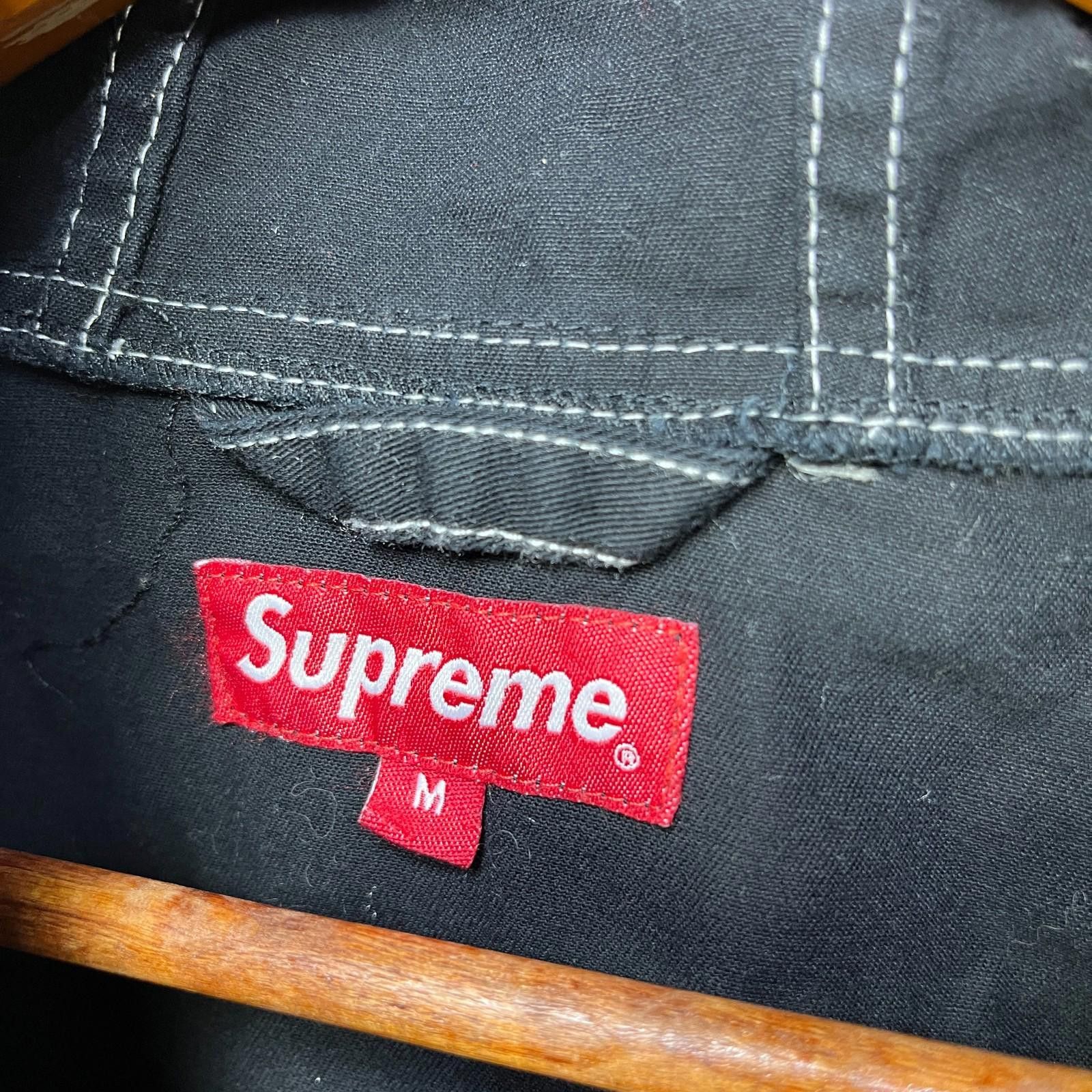 Supreme Supreme Contrast Stitch Twill Pullover FW16 Black Size US M / EU 48-50 / 2 - 6 Thumbnail