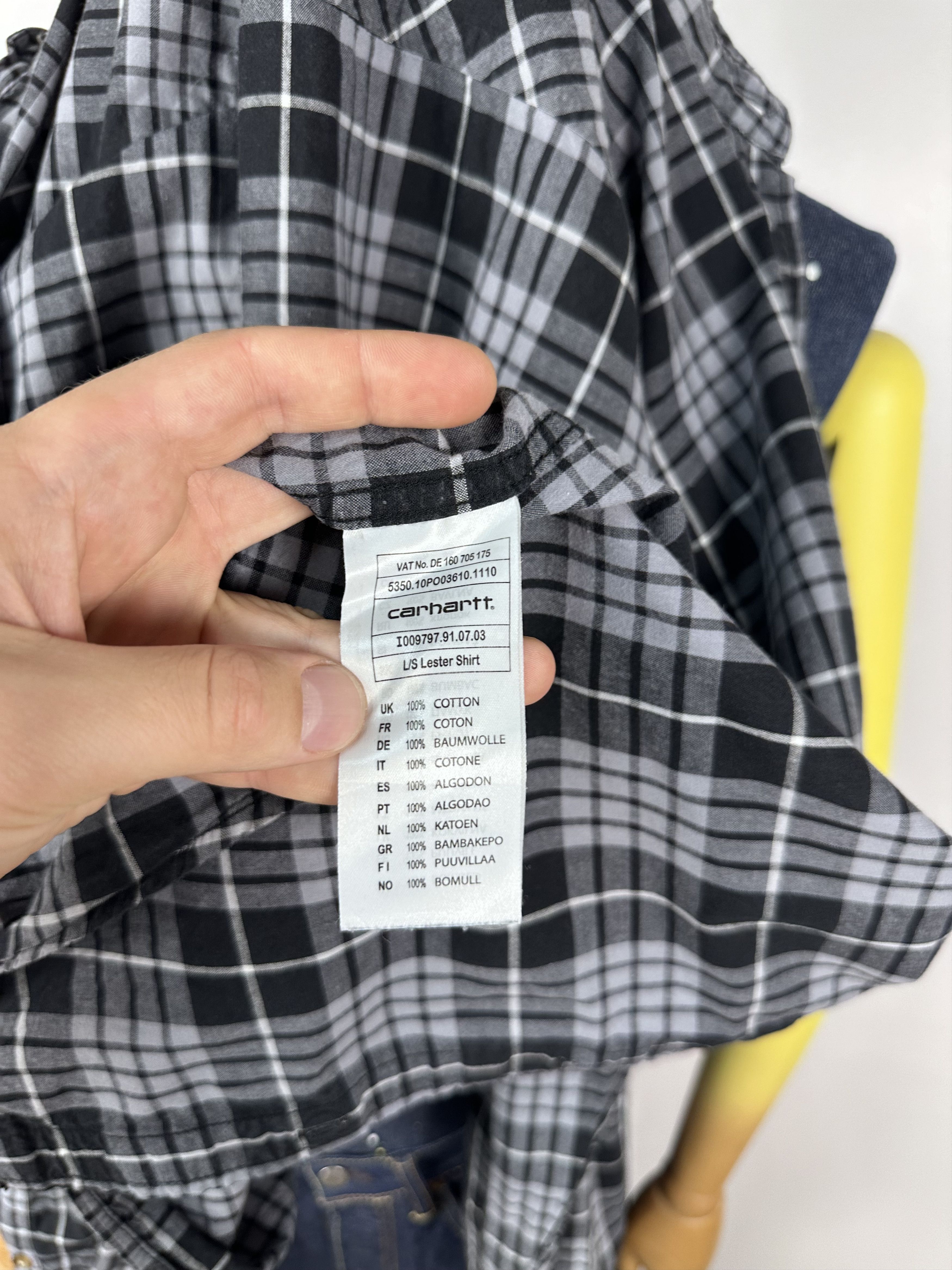 Carhartt × Carhartt Wip Carhartt Lester Shirt Button Down Plaid Long Sleeve Size US L / EU 52-54 / 3 - 10 Thumbnail