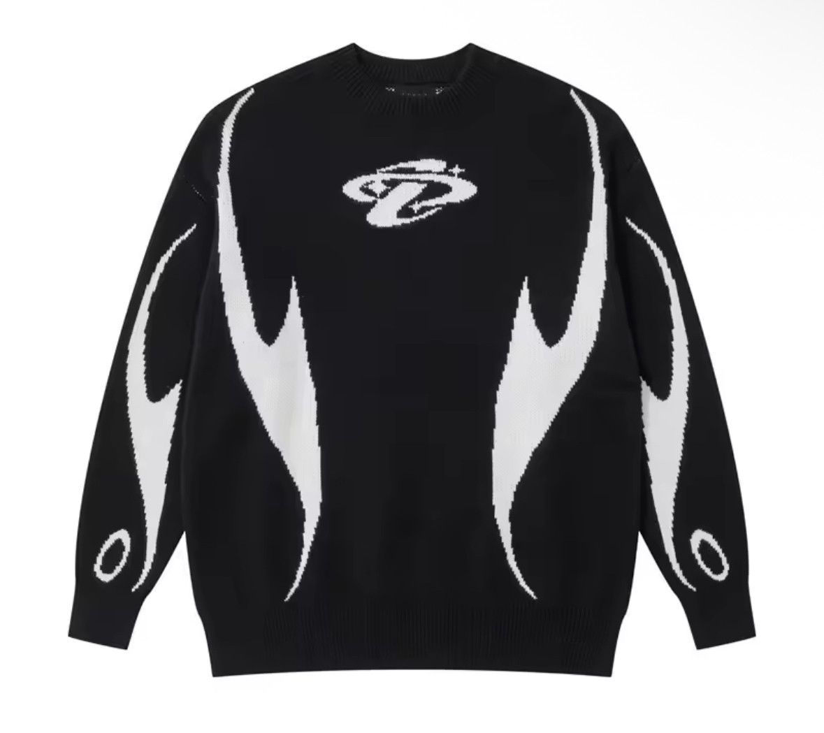Other Streewear Retro Y2K Star Jacquard Pullover Knit Sweater Size US L / EU 52-54 / 3 - 1 Thumbnail