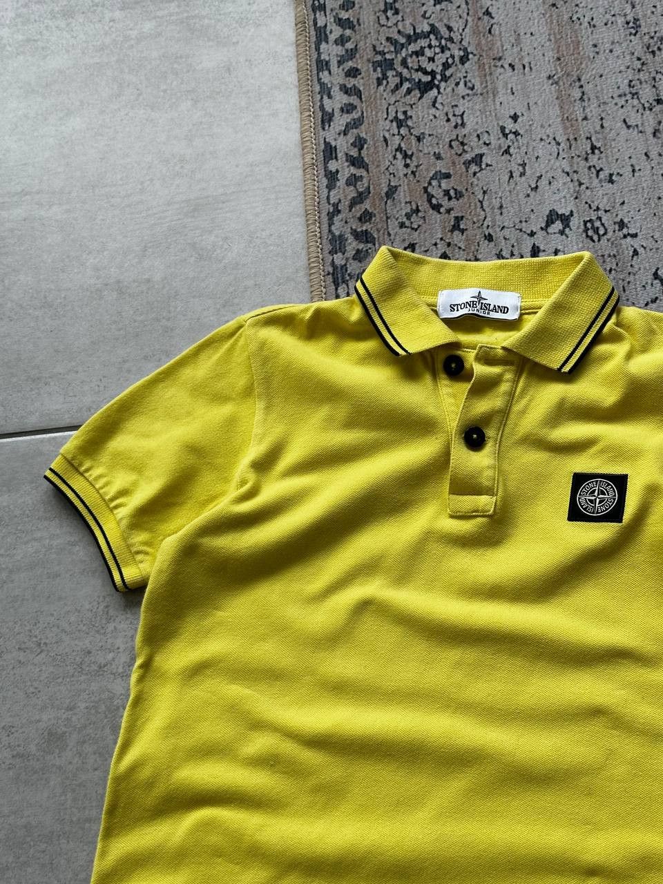 Stone Island Stone Island Junior 8 Years Yellow Patch Program Polo Size US XXS / EU 40 - 4 Thumbnail