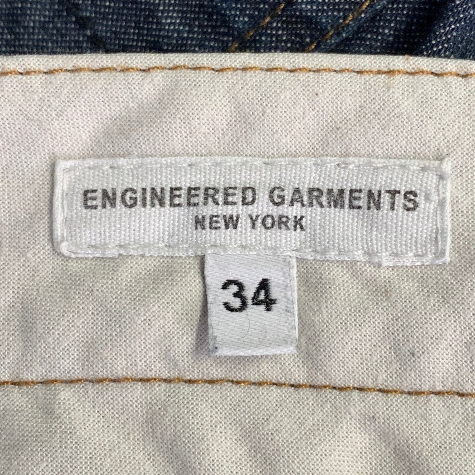 Engineered Garments 34 Blue Contrast Stitch Cotton 5 Pocket Jeans Size US 34 / EU 50 - 4 Thumbnail