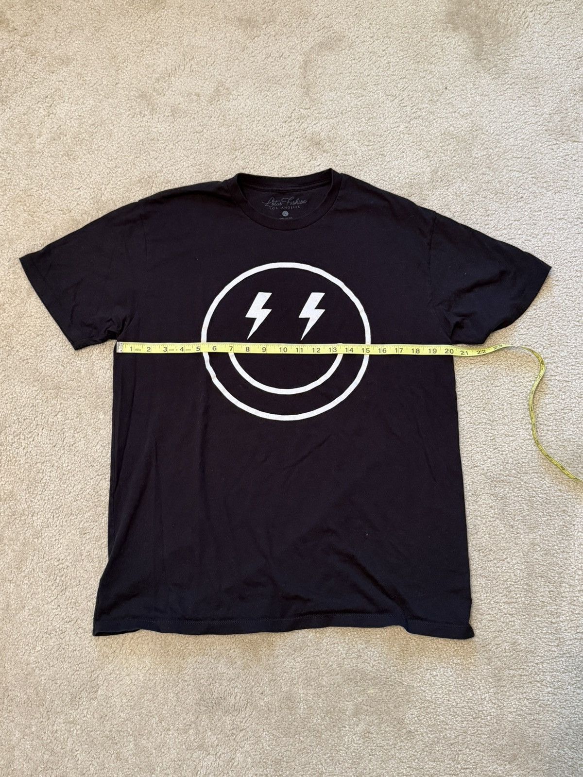 Other Lotus Fashion Los Angeles Smiley Face Lightning Bolt Tee Size US L / EU 52-54 / 3 - 3 Thumbnail