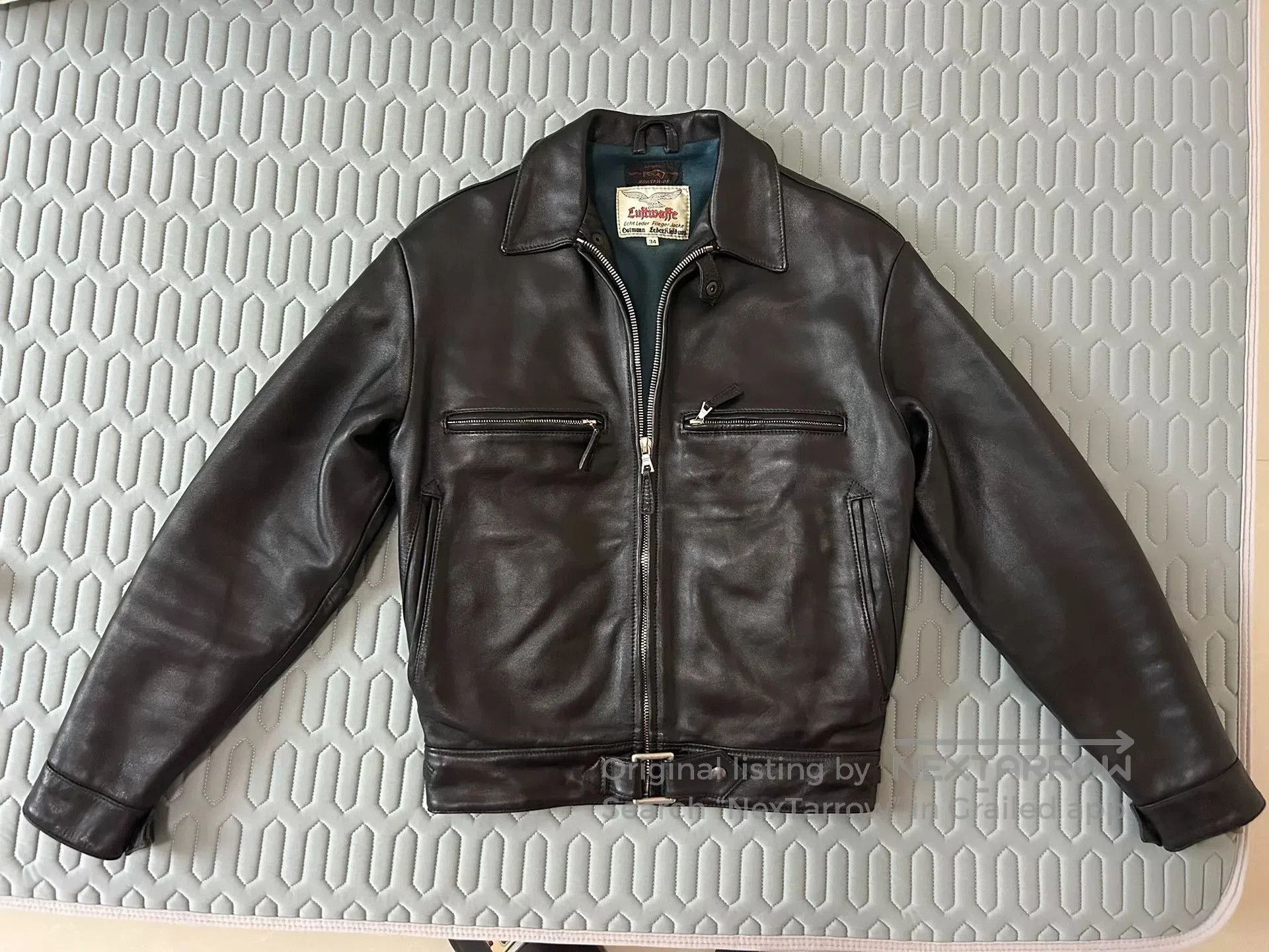 Eastman Leather Clothing eastman leather pilot jacket in black. Size US M / EU 48-50 / 2 - 1 Thumbnail