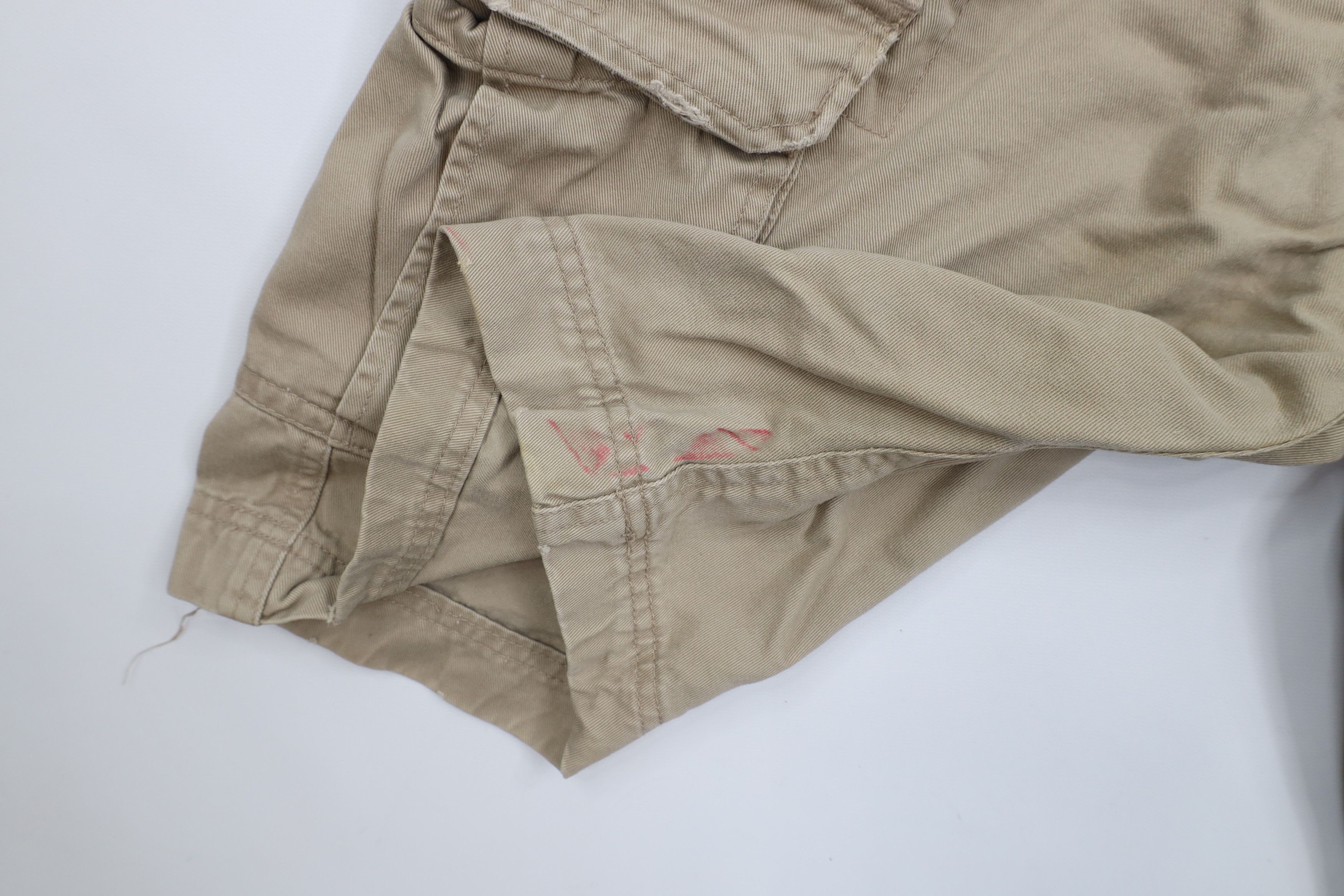 Abercrombie & Fitch × Vintage Vintage 90s Y2K Abercrombie & Fitch Heavyweight Cargo Shorts Size US 32 / EU 48 - 7 Thumbnail