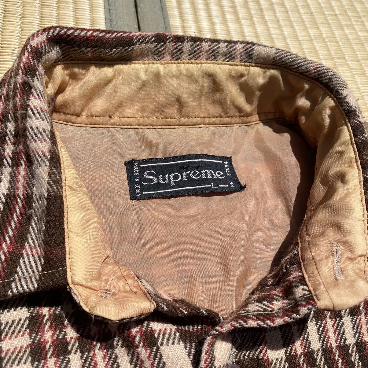 Japanese Brand Vtg 70s Chocolate Brown Plaid Tartan Flannel Rockabilly Boho Size US L / EU 52-54 / 3 - 4 Thumbnail