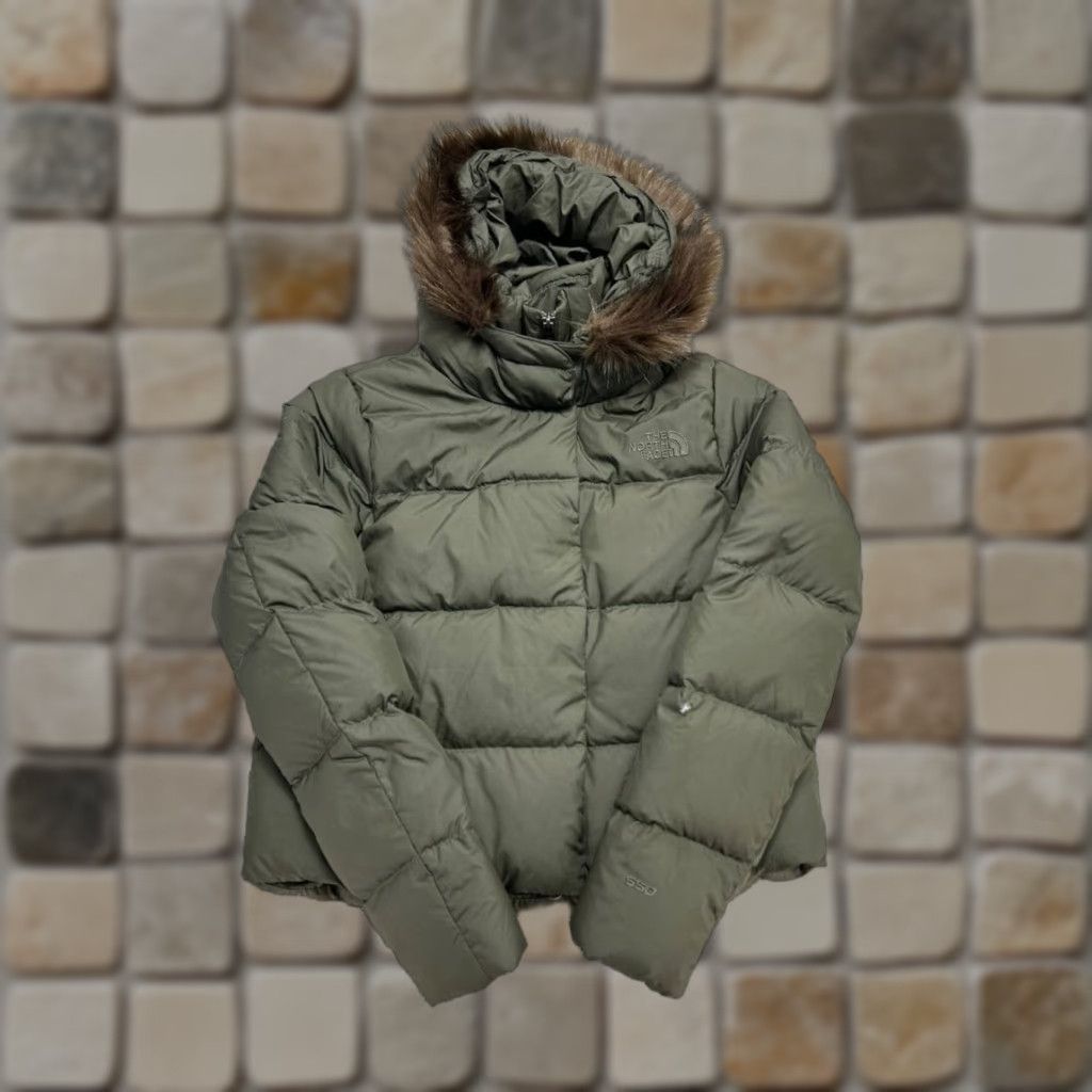 The North Face The North Face Jacket Womens Small Green 550 Down Insulated Full Zip Puffer Size S / US 4 / IT 40 - 1 Thumbnail