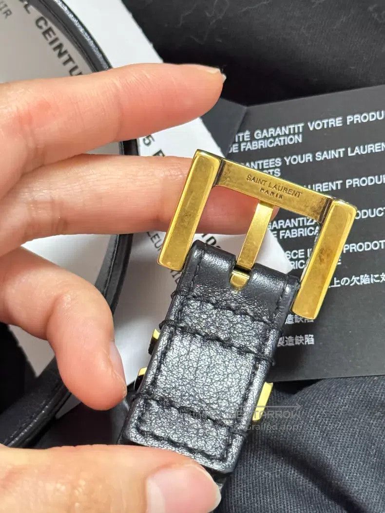 Saint Laurent Paris Saint Laurent Paris Belt i Size ONE SIZE - 5 Thumbnail