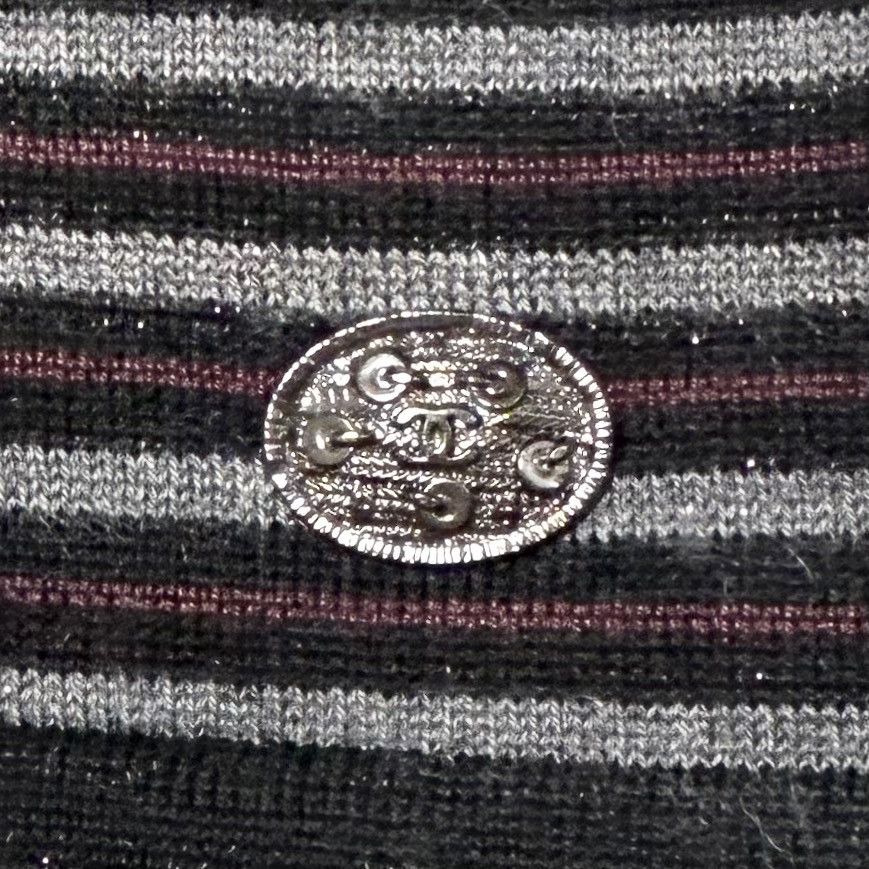 Chanel Authentic Chanel COCO Striped Long Sleeve Knit Sweater 34 Size XS / US 0-2 / IT 36-38 - 8 Thumbnail