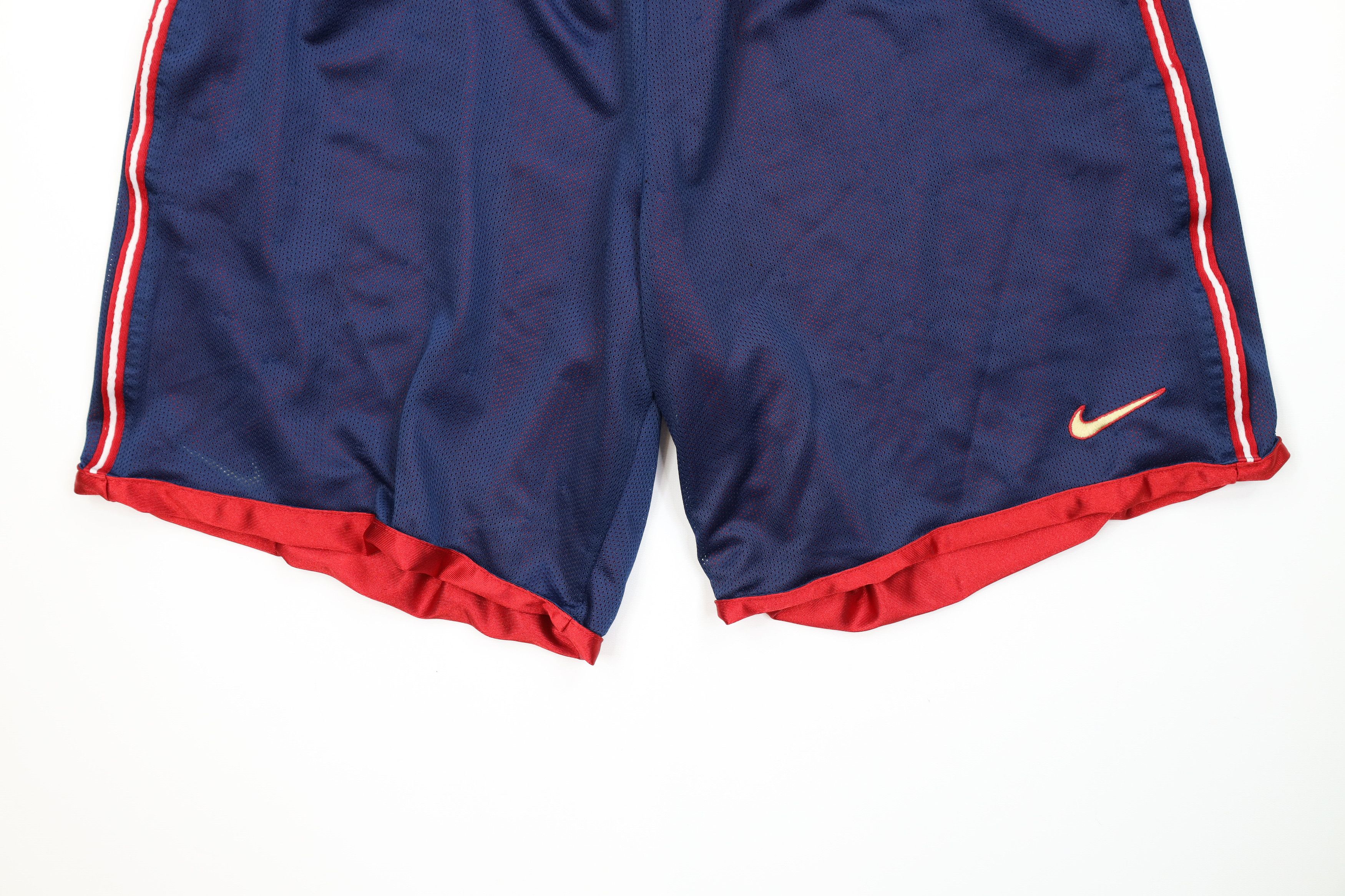 Nike Vintage 90s Y2K Nike Mini Swoosh Reversible Shorts Blue Red Size US 34 / EU 50 - 12 Thumbnail