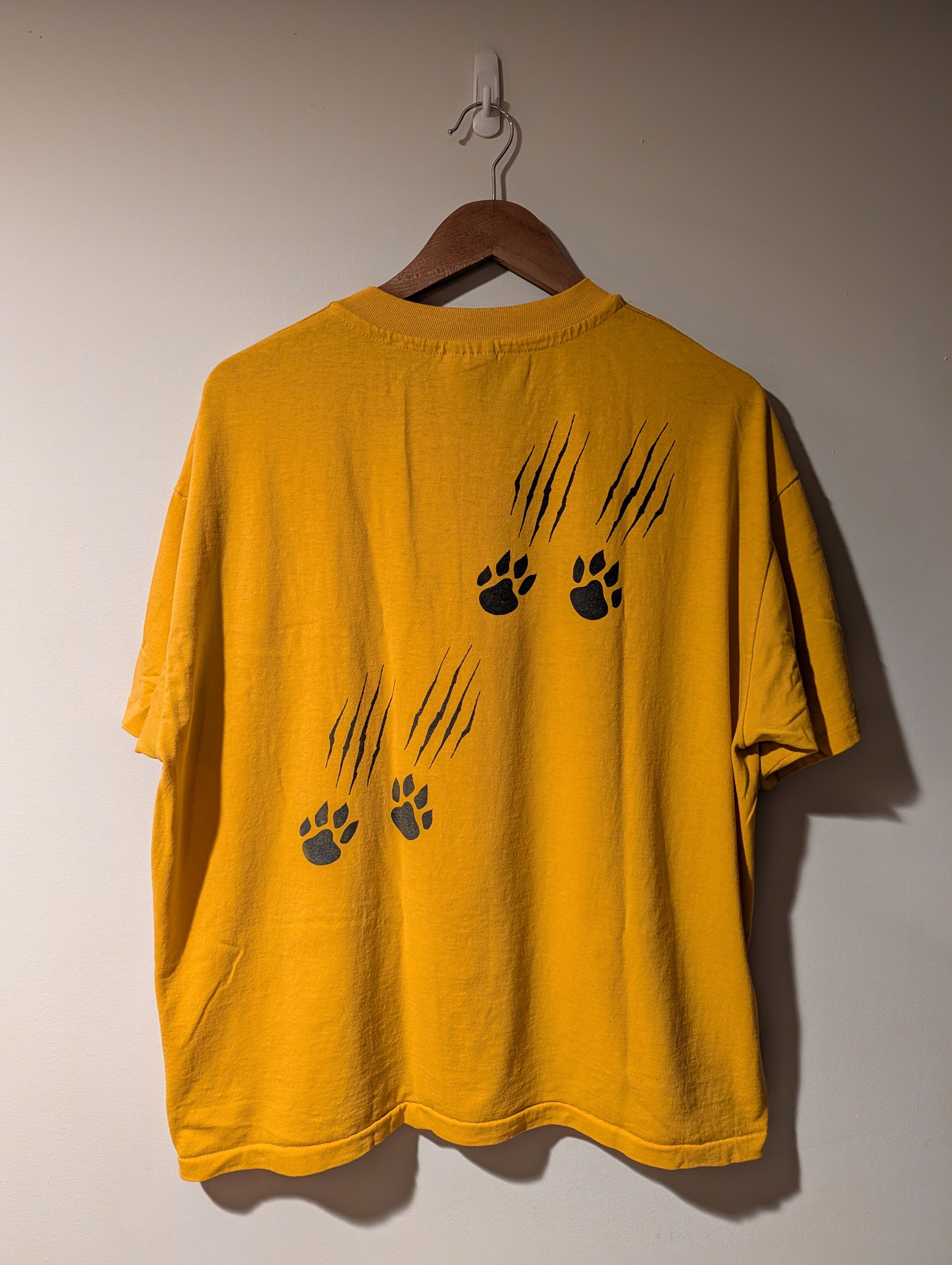 Hanes Vintage 90s Panther Valley School District High T-Shirt Size US XL / EU 56 / 4 - 4 Thumbnail