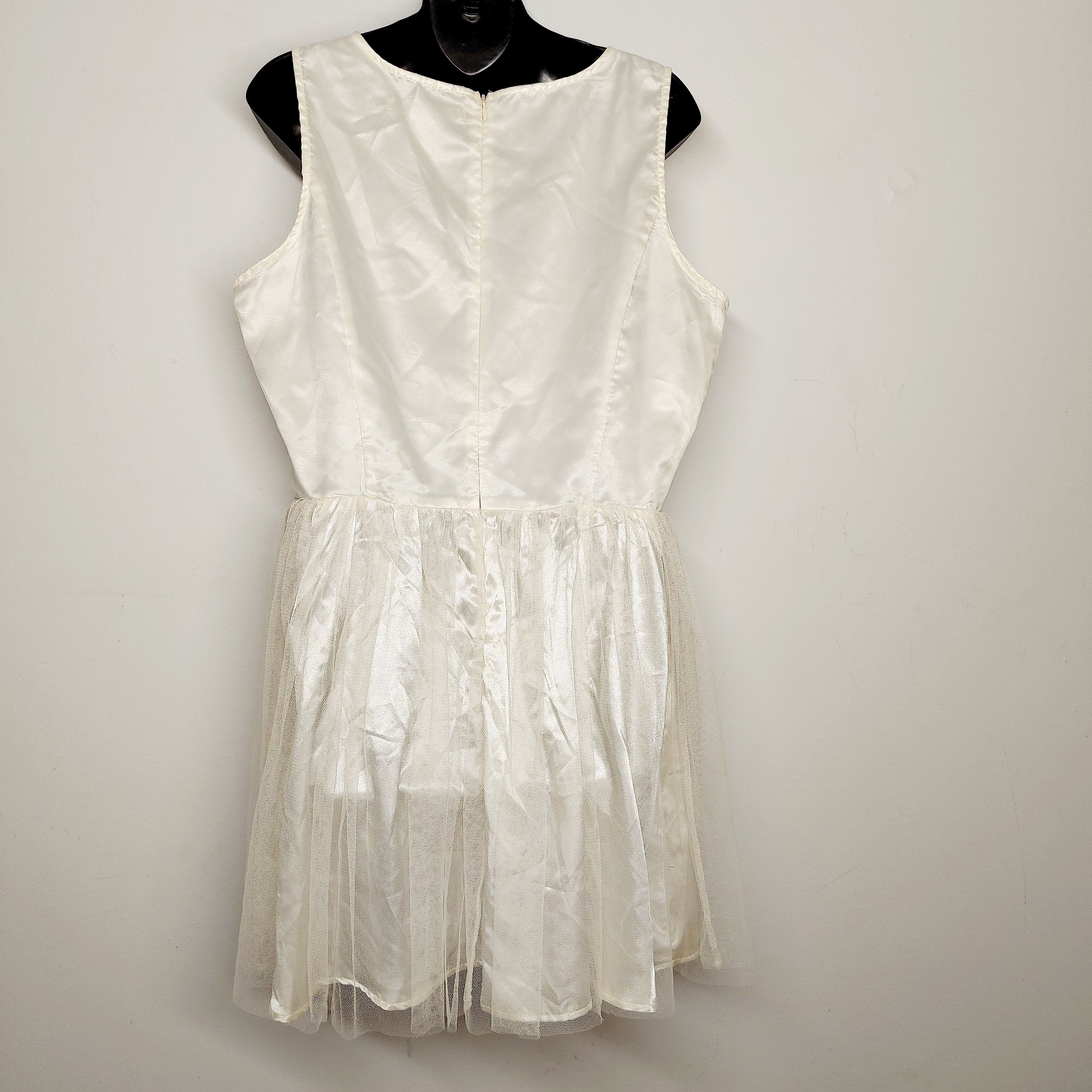 Vintage Vintage Dress American Rag Cie XL Fit & Flare Dress Beige Size XL / US 12-14 / IT 48-50 - 8 Thumbnail