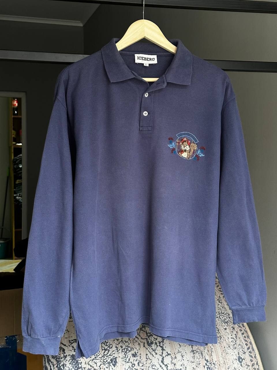 Iceberg Vintage 90s Iceberg History Disney Polo T Shirt Size US L / EU 52-54 / 3 - 2 Thumbnail