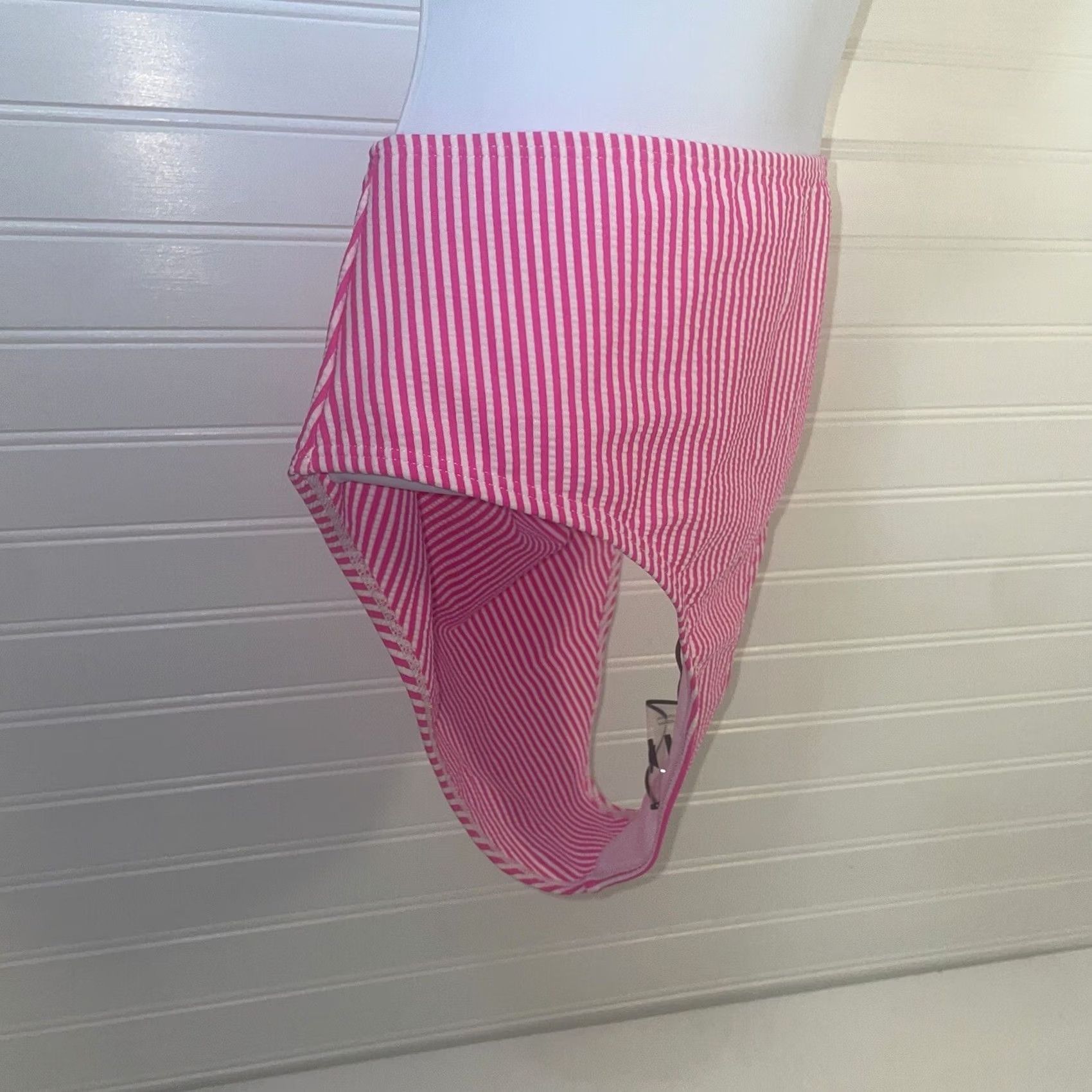 Shein Shein bikini swimsuit bottom large pink white stripes bikini bottom SheIn Size 36" / US 14 / IT 50 - 5 Thumbnail