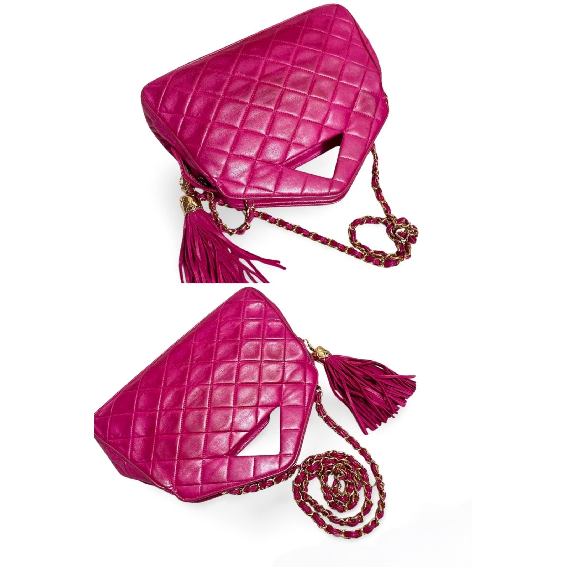 Chanel Vintage CHANEL fusia pink leather chain shoulder bag Size ONE SIZE - 10 Thumbnail
