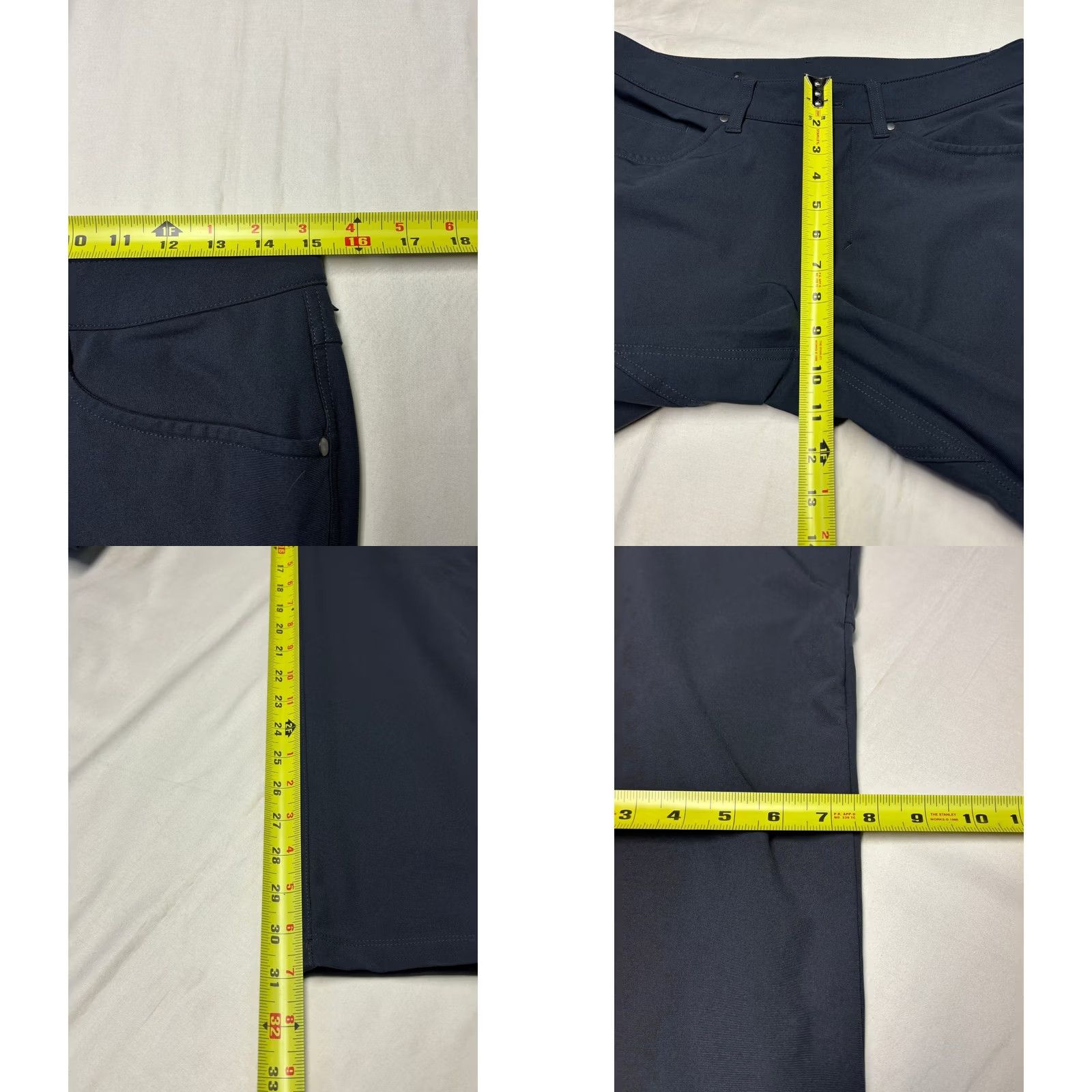 Lululemon Lululemon Commission Pant Slim Mens 30x31 Navy Blue Chino Straight Pocket 5-Pocket Moisture Wicking Quick Dry Stretch Easy Care Logo Zipper Button Size US 30 / EU 46 - 8 Thumbnail