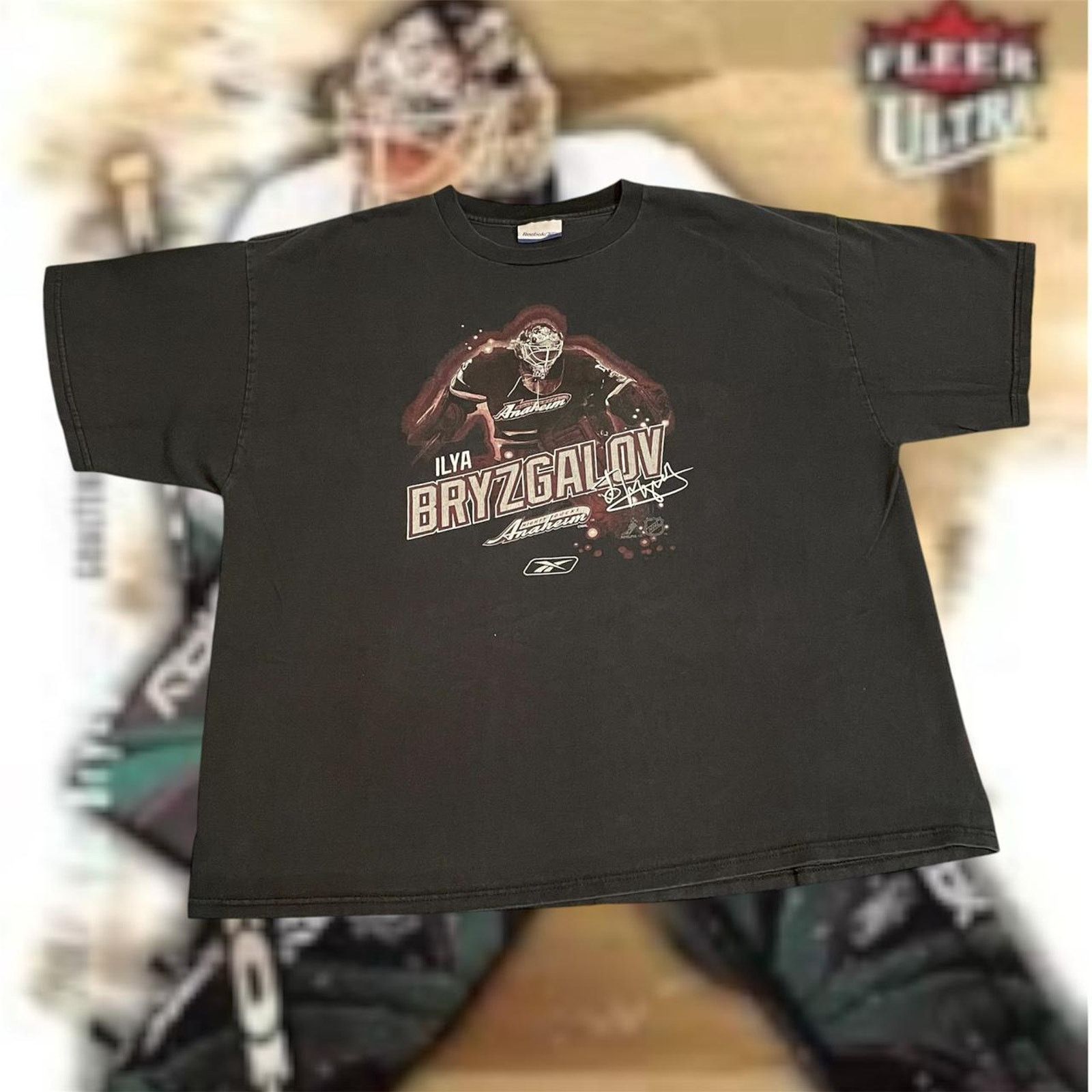 NHL × Reebok × Vintage Vintage NHL Iyla Bryzgalov Anaheim Mighty Ducks Hockey Tee Size US XL / EU 56 / 4 - 1 Thumbnail