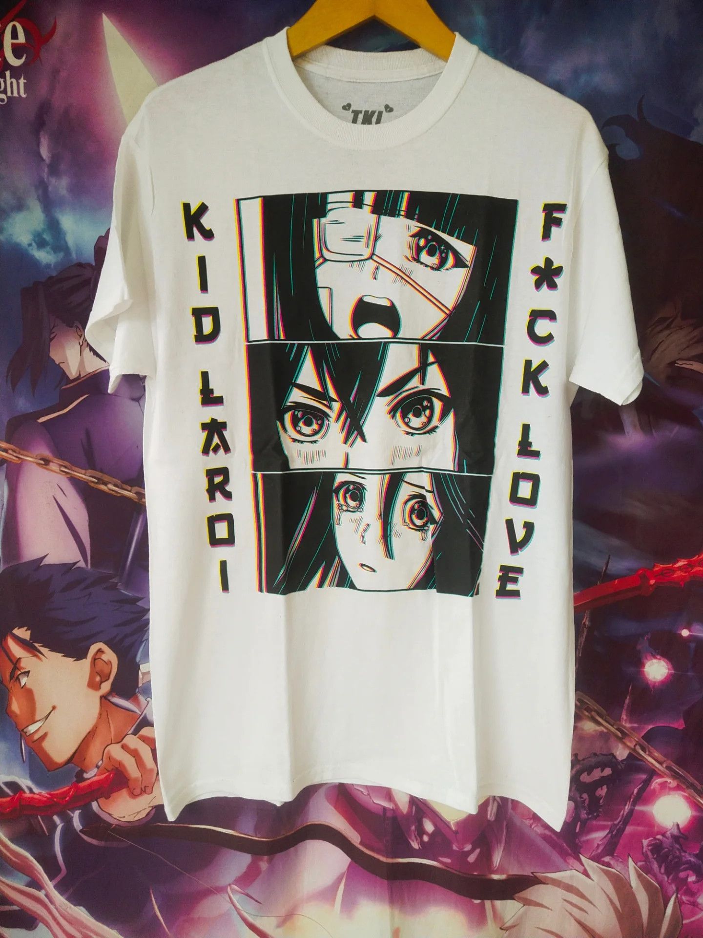 Rap Tees The Kid Laroi F*ck Love Anime White Music Tee Rap Size US M / EU 48-50 / 2 - 1 Thumbnail