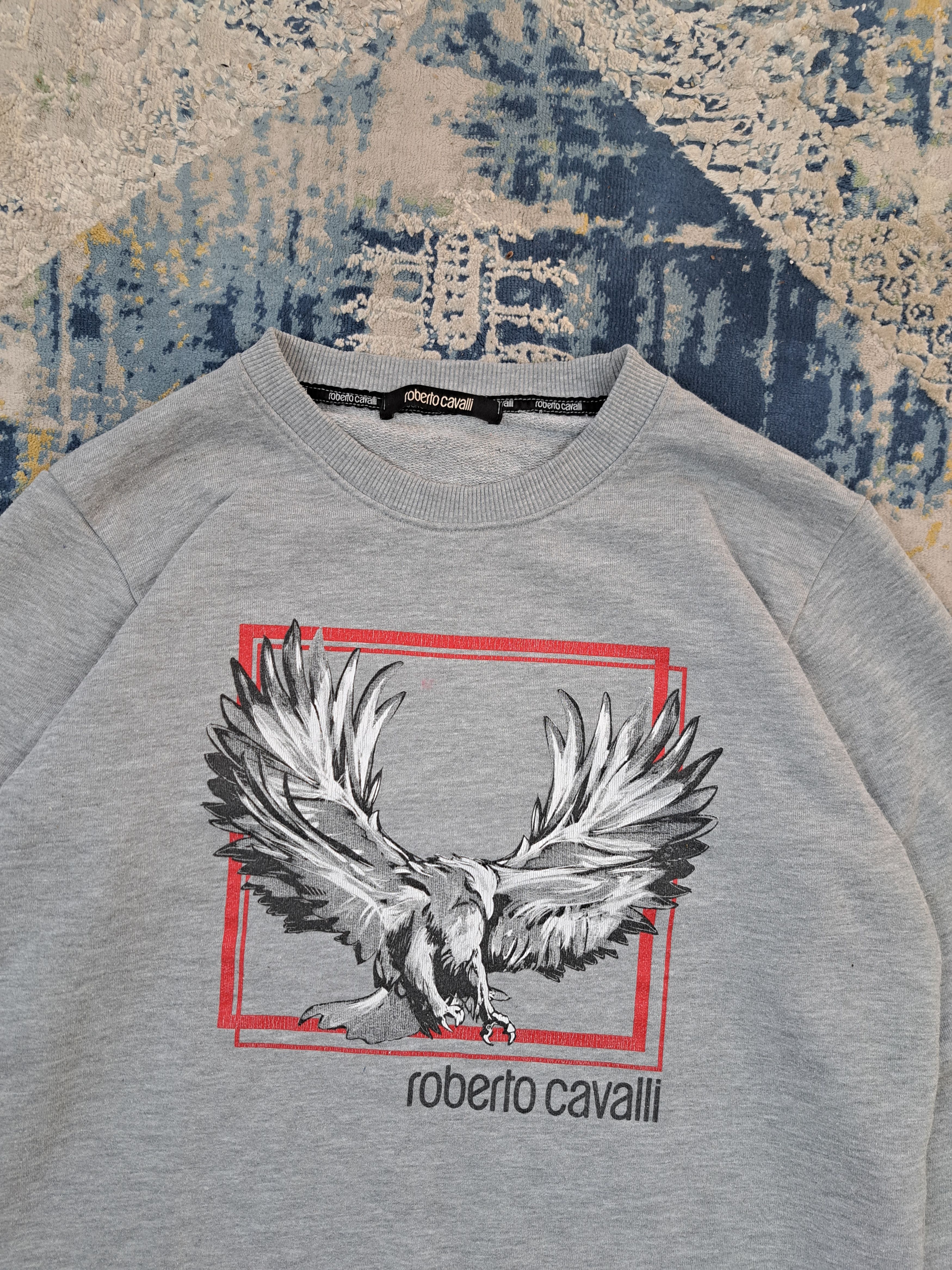 Roberto Cavalli Robert Cavalli Eagle Printed Sweatshirt Drip Swag y2k Drain Size US S / EU 44-46 / 1 - 2 Thumbnail