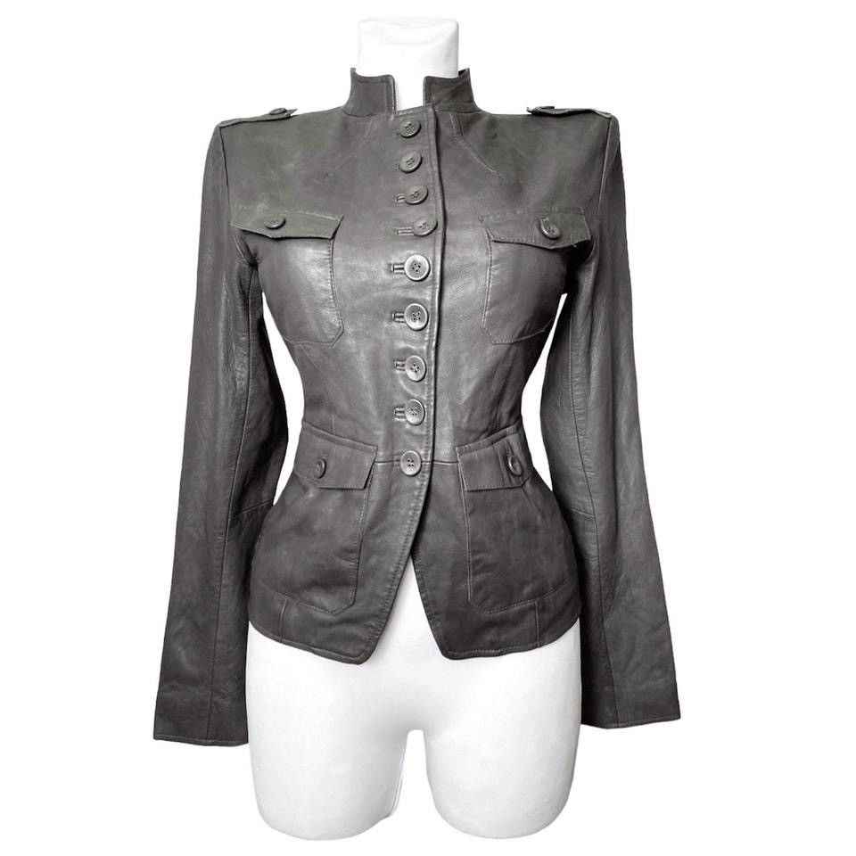Vintage Avant - Garde military pirate core leather jacket Size S / US 4 / IT 40 - 1 Thumbnail