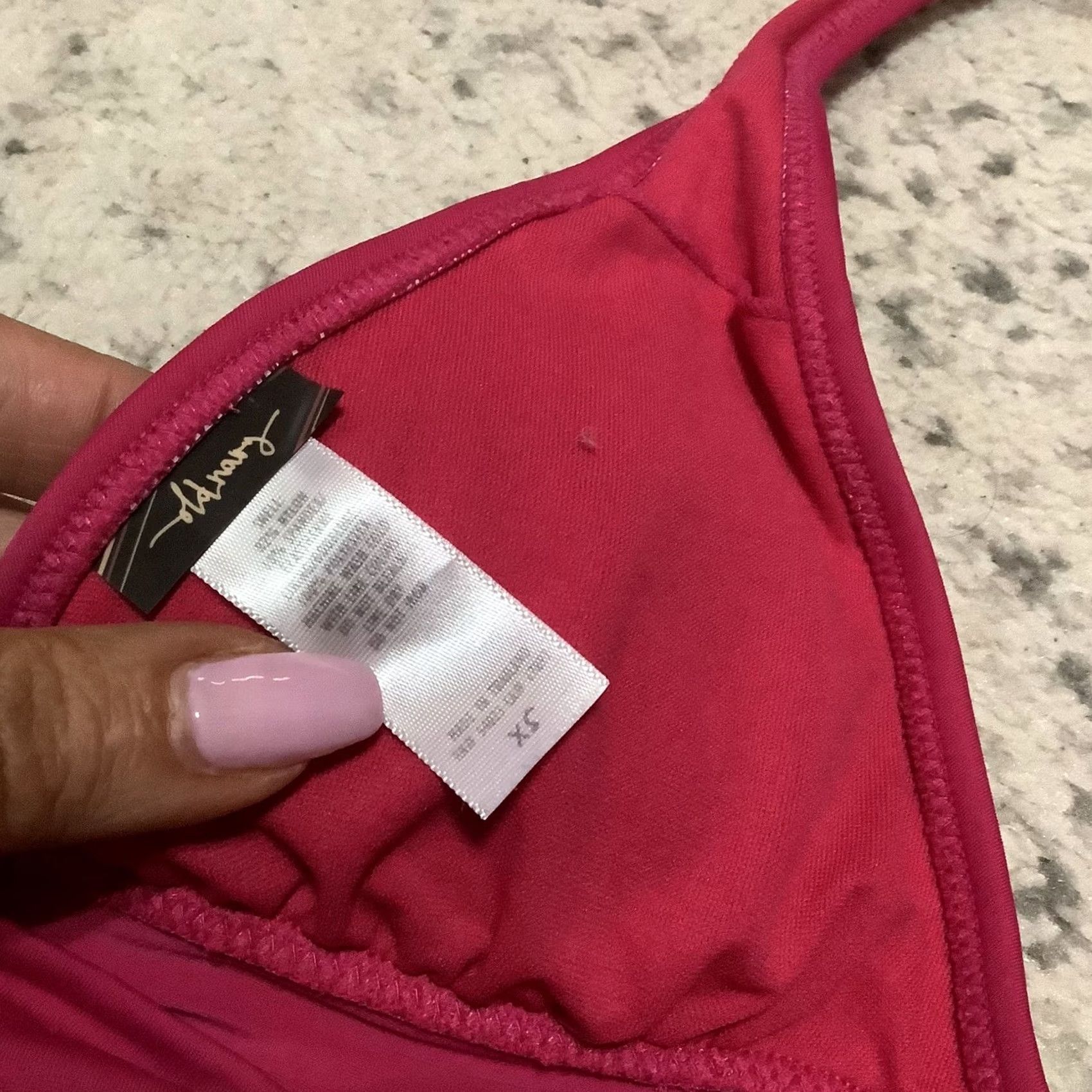 Old Navy Old Navy Bikini Top XS Halter Bathing Suit Pink Neon Women XS Bathing Suit Top Size XS / US 0-2 / IT 36-38 - 3 Thumbnail