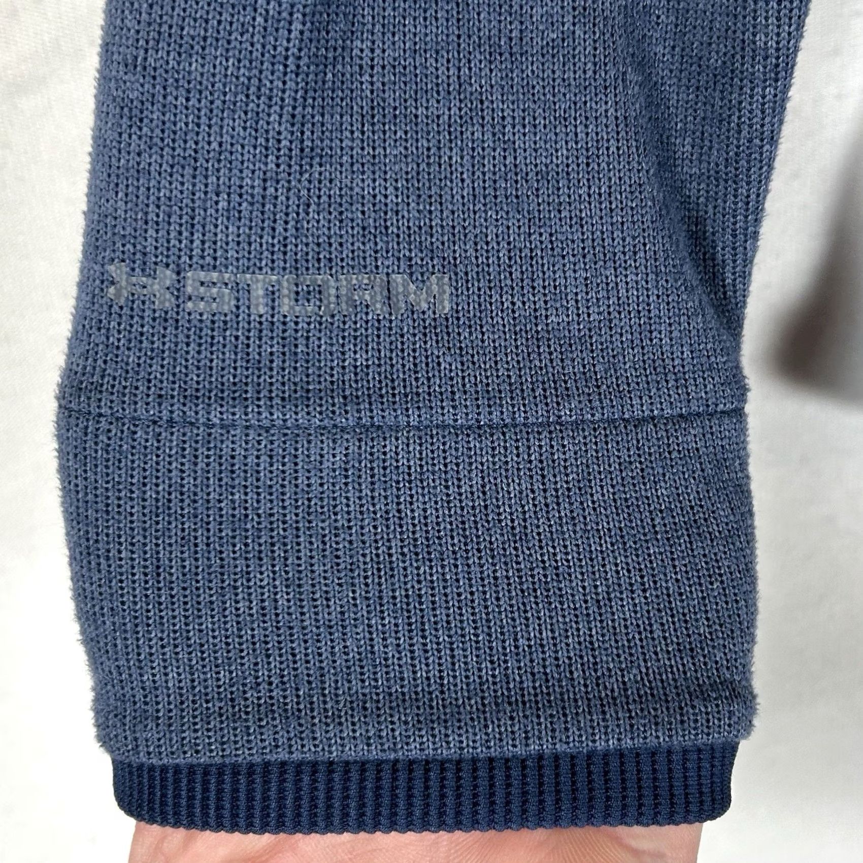 Under Armour Under Armour Golf Storm Cold Gear 1/4 Snap Pullover Mens M Blue Mock Neck Pullover Sports Logo Storm Size US M / EU 48-50 / 2 - 4 Thumbnail
