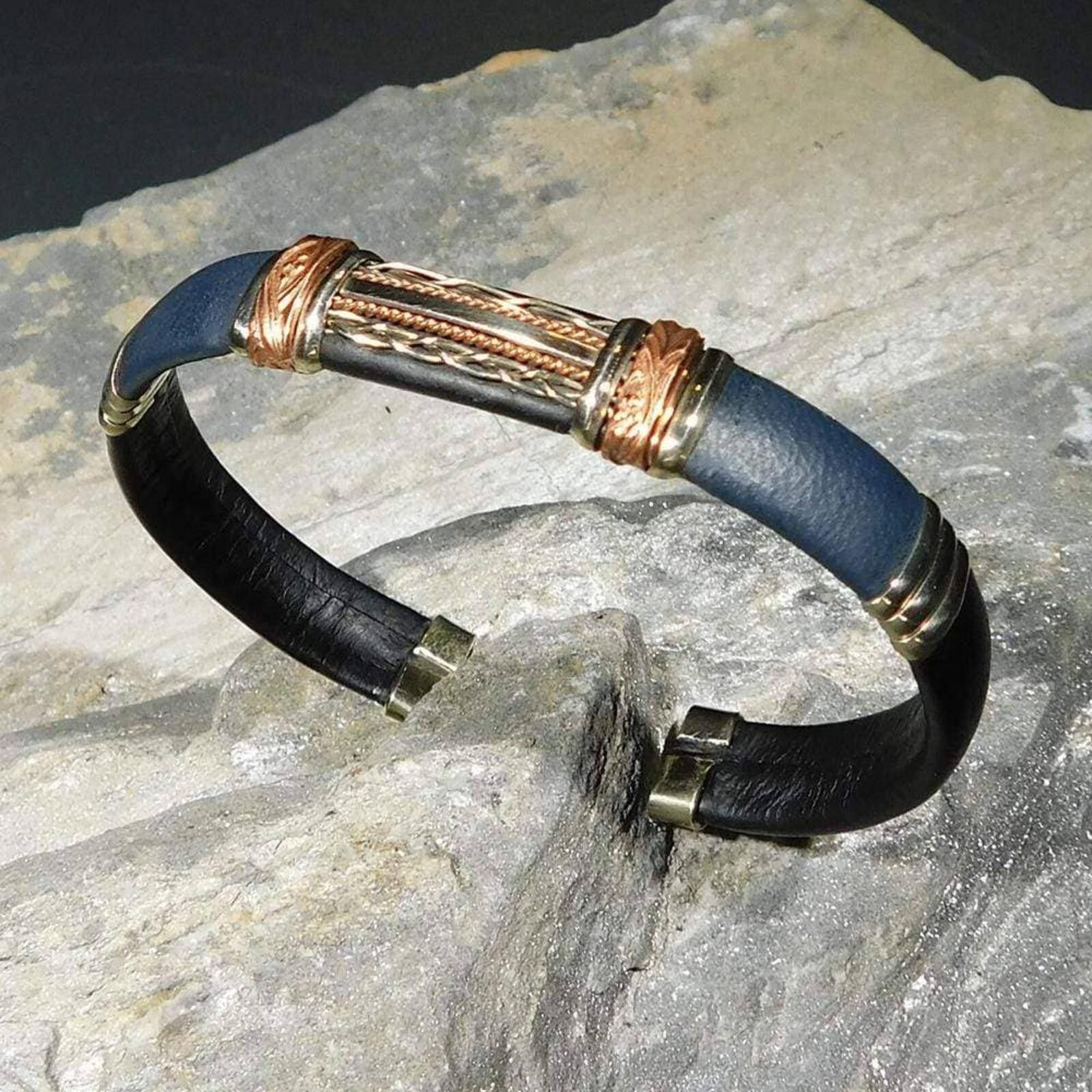 Other Unique Leather Bracelet Size ONE SIZE - 3 Thumbnail