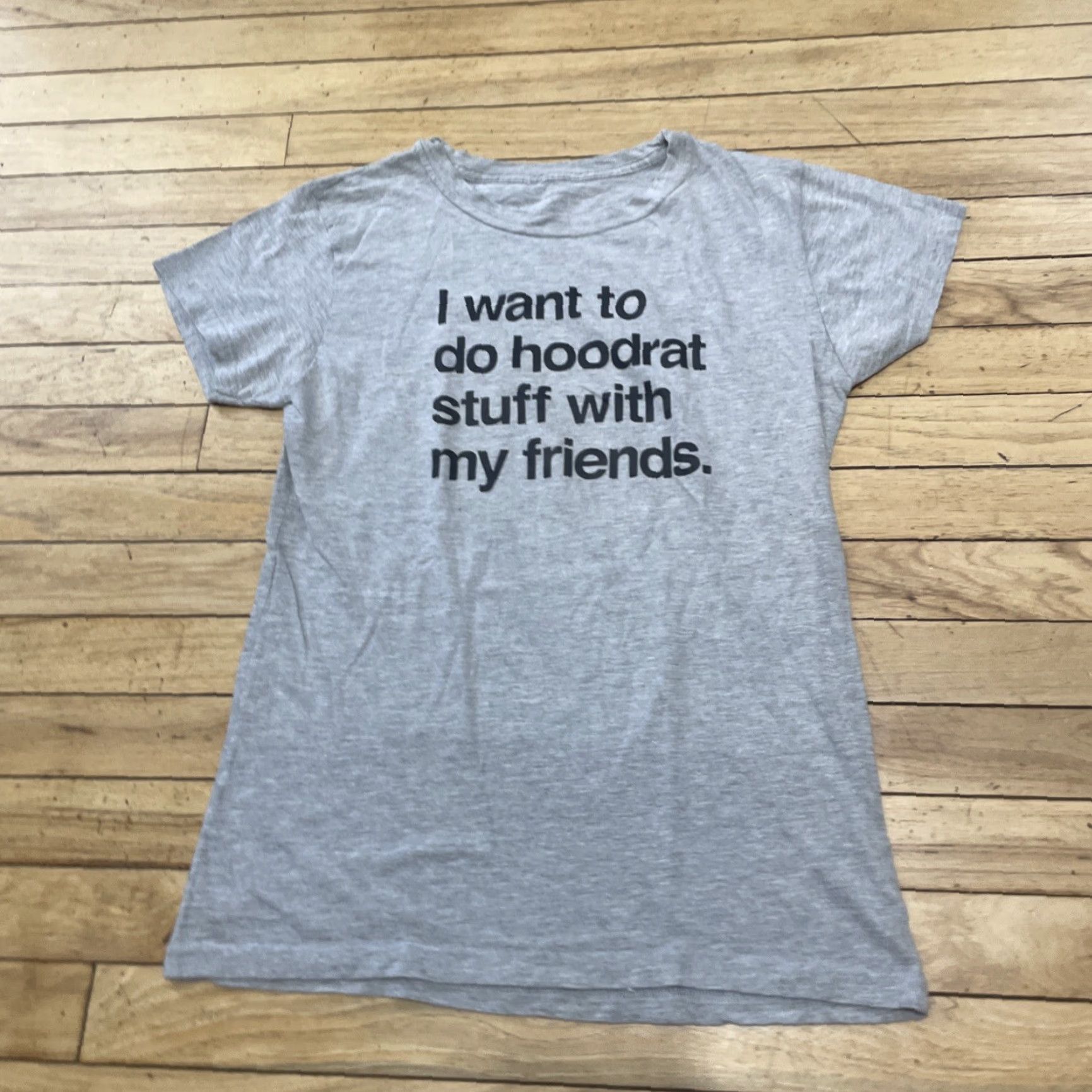 Vintage I want to do hoodrat stuff with my friends Graphic Shirt Women XL Gray Y2K Tee Size XL / US 12-14 / IT 48-50 - 3 Thumbnail