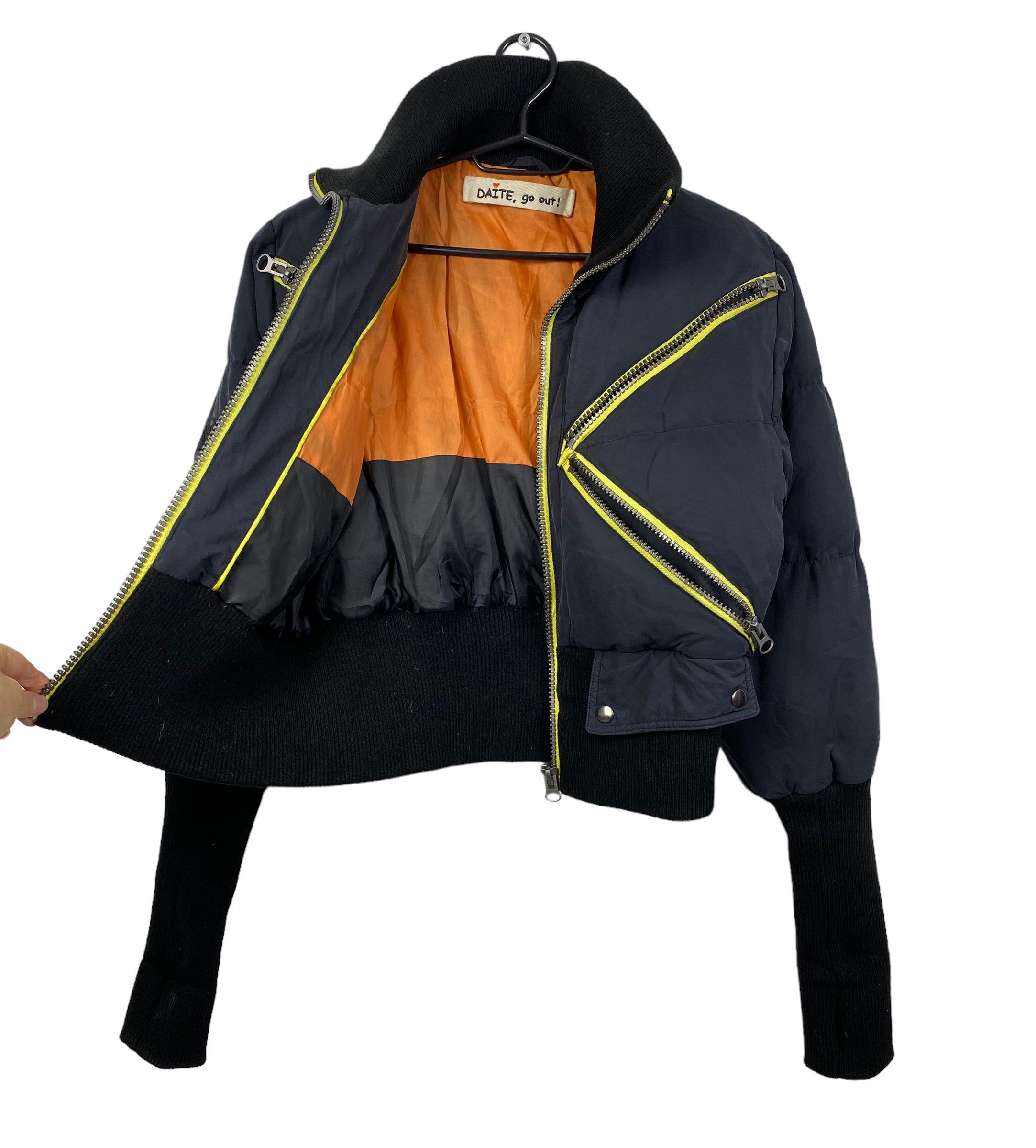 Designer DAITE Y2K ZIPERS Down Jacket bomber size 14 Size L / US 10 / IT 46 - 15 Thumbnail