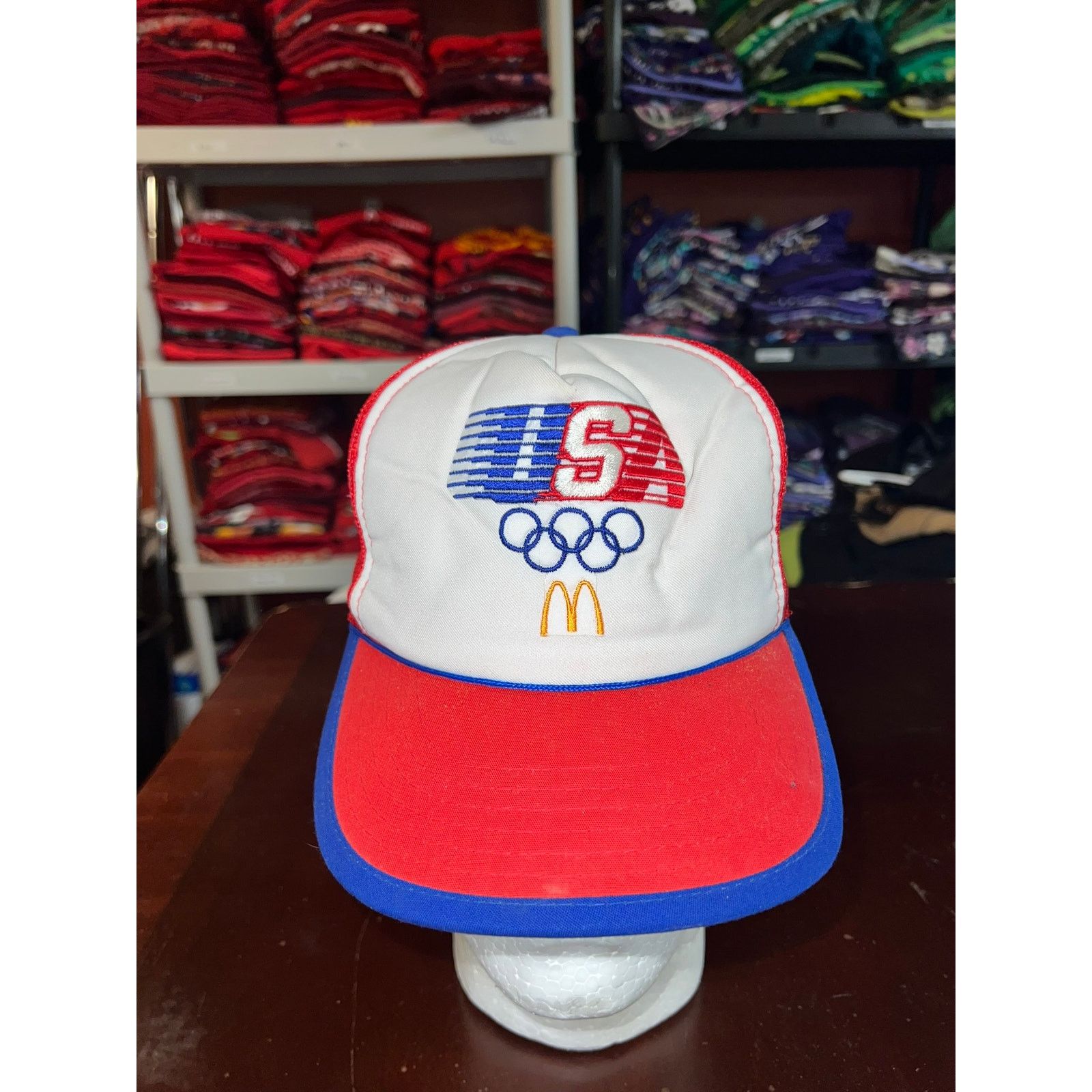 Vintage Vintage USA Olympics Hat Snapback Trucker 1984 VTG 80s Size ONE SIZE - 1 Thumbnail