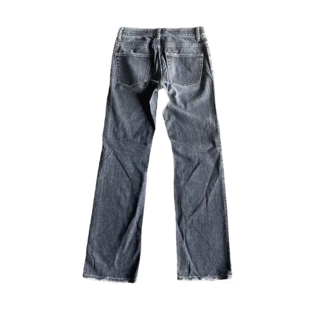 Japanese Brand Flare Japanese Vintage Bootcut Black Wash Jeans Waist 27 Size US 27 - 2 Thumbnail