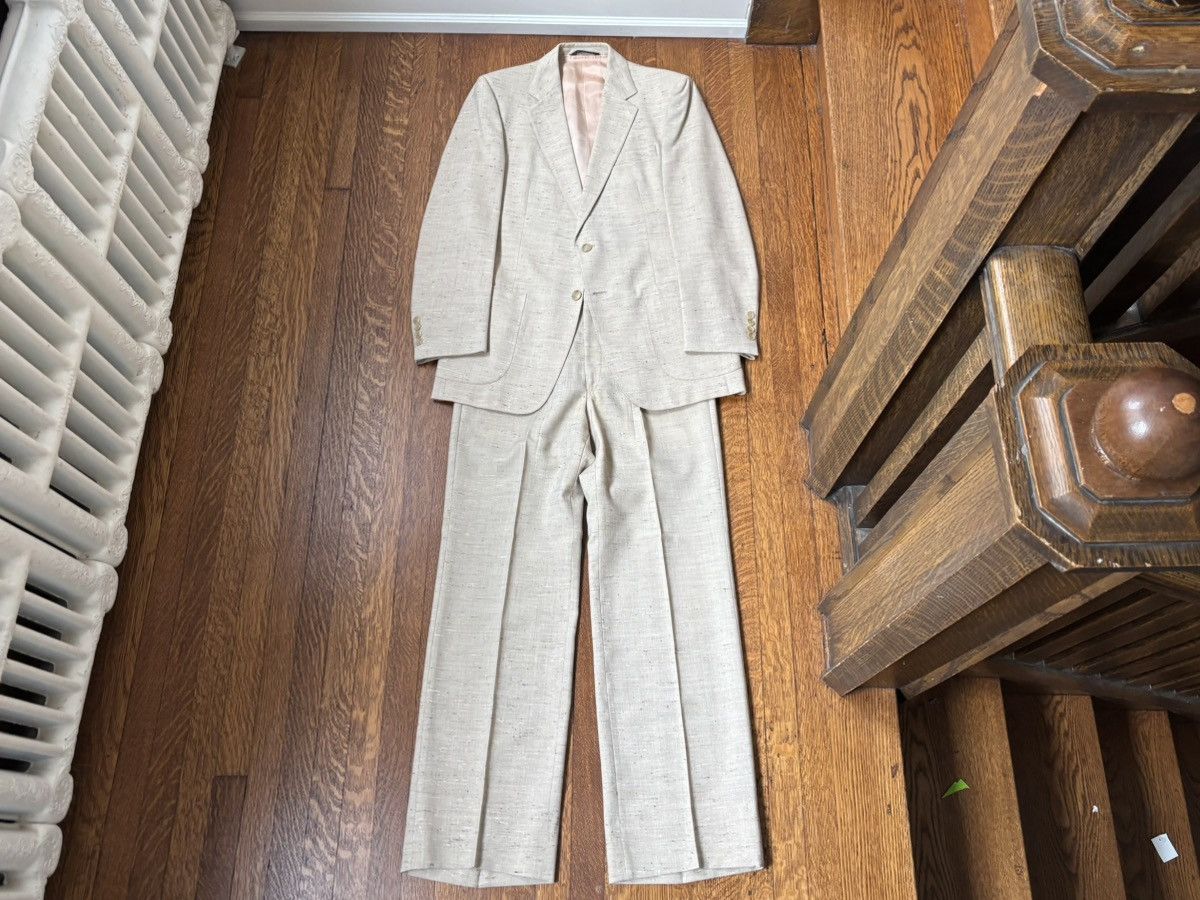 Vintage 70s Vintage 2-Piece Suit 60s Fleck Suit Country Squire Size 40R - 19 Thumbnail