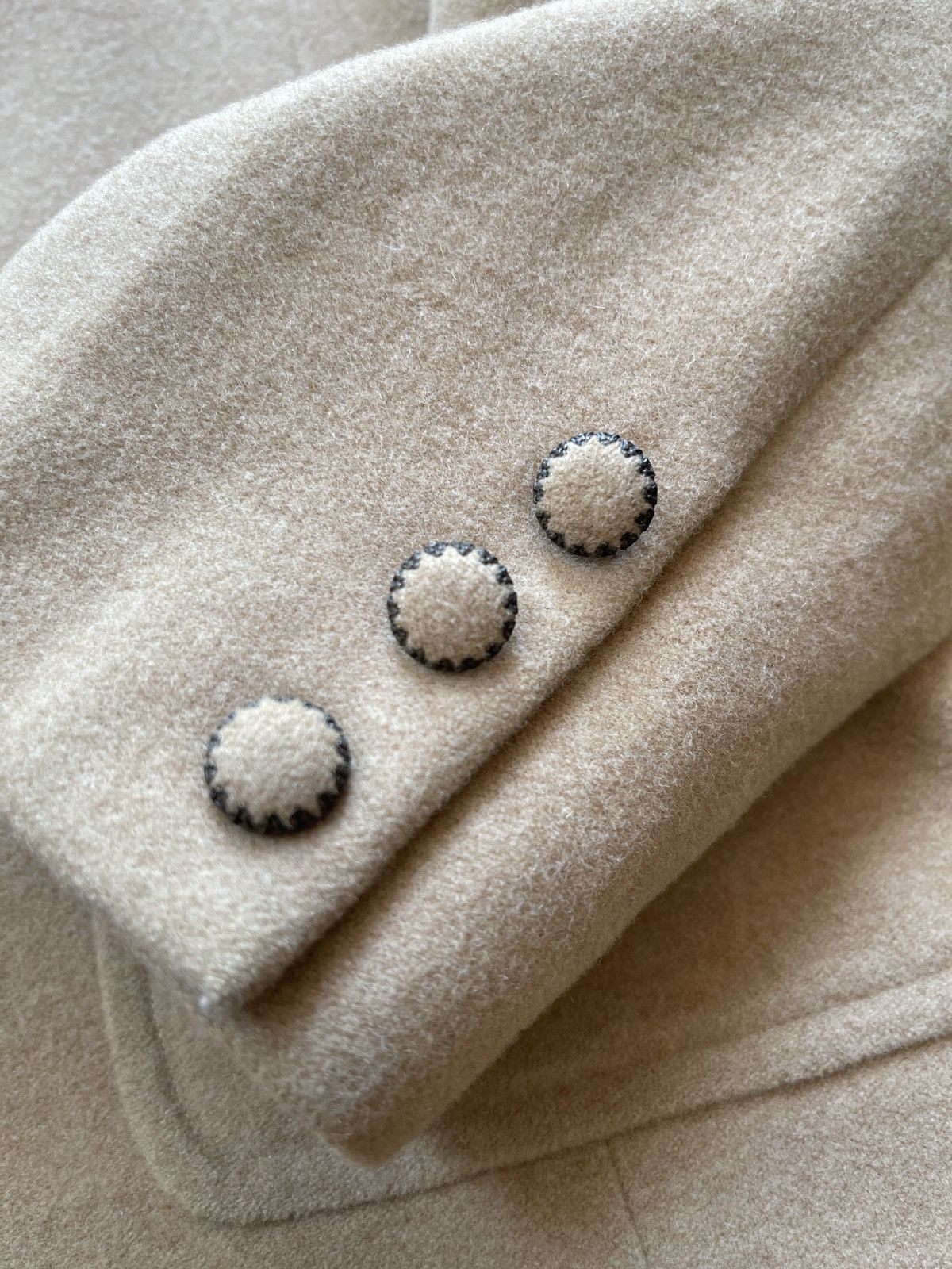 Yohji Yamamoto SAMPLE Y's Bis Beige Cashmere Coat Size US S / EU 44-46 / 1 - 5 Thumbnail