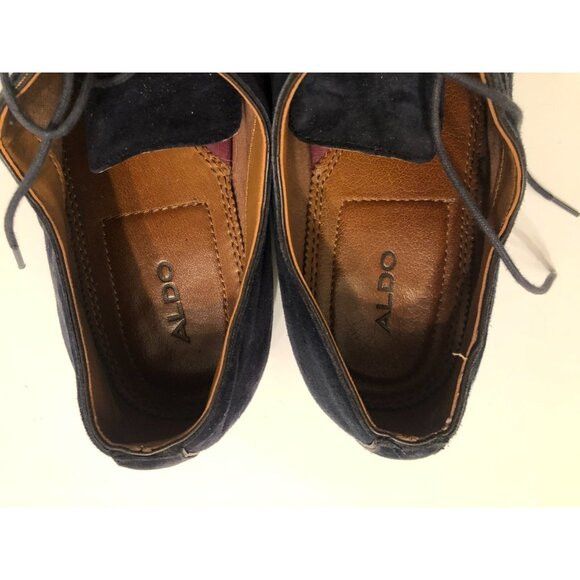 Aldo aldo men's navy suede dress shoes size: 10 Size US 10 / EU 43 - 6 Thumbnail