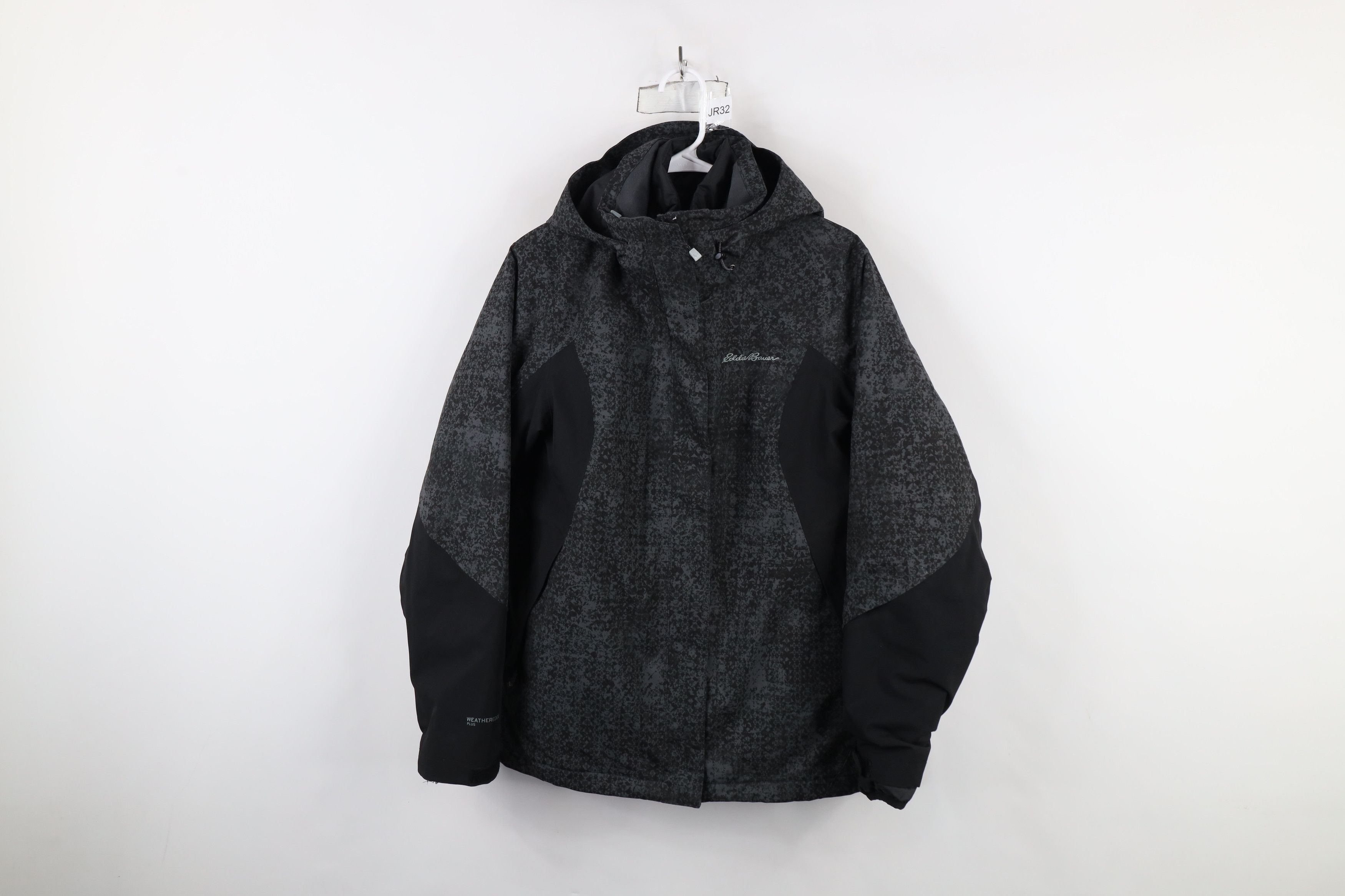 Eddie Bauer × Vintage Eddie Bauer 2 In 1 Down Insulated Hooded Puffer Jacket Black Size L / US 10 / IT 46 - 1 Thumbnail