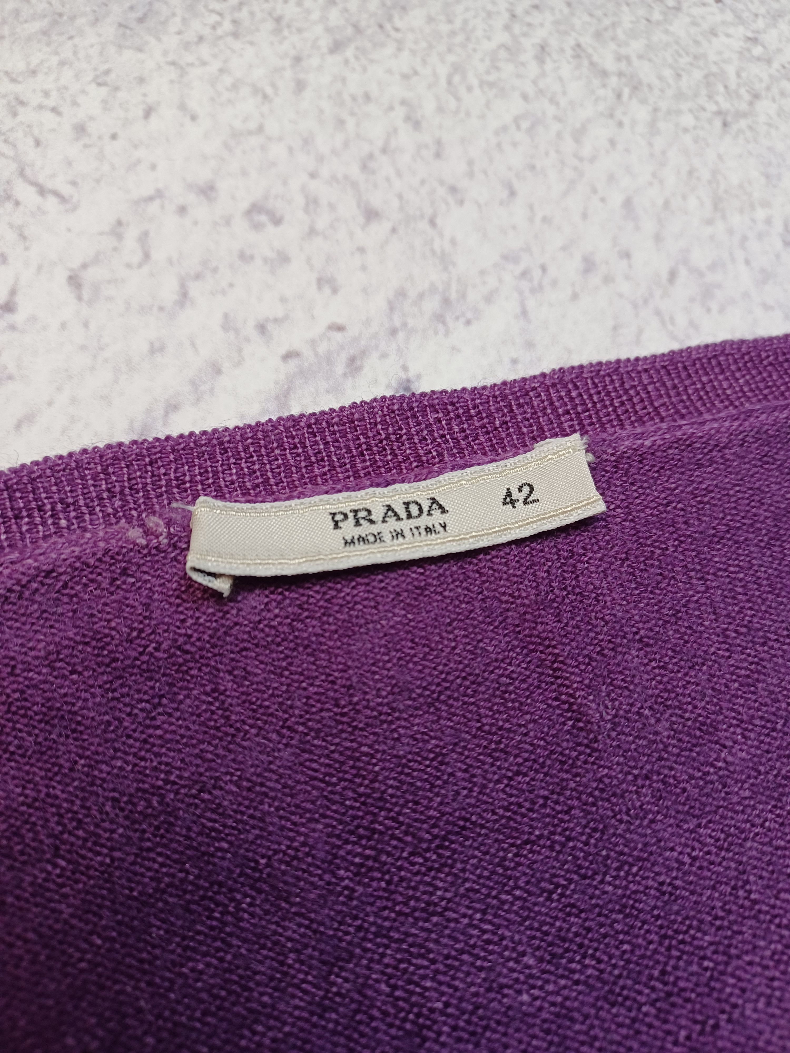 Prada Vintage Prada Wool Purple Jamper Size M / US 6-8 / IT 42-44 - 7 Thumbnail