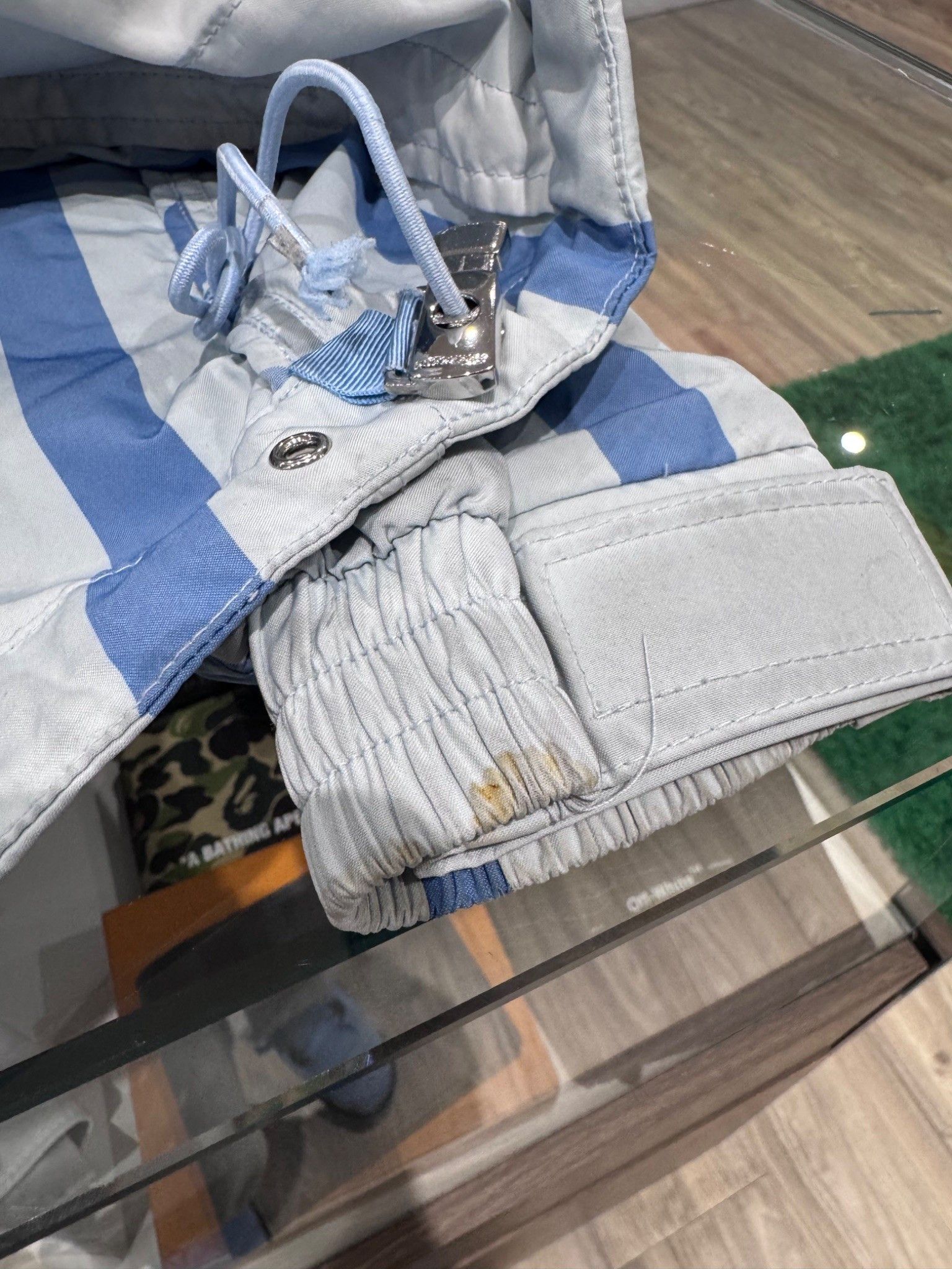 Burberry Burberry Check Packaway Half-Zip Hooded Jacket Blue Size US S / EU 44-46 / 1 - 8 Thumbnail