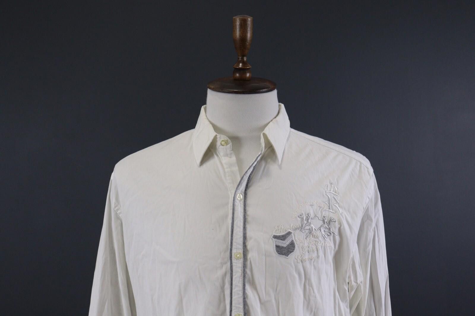 OVER THE STRiPES La Martina Buenos Aires White Dress Shirt 18 / 45 / XXL Size US XXL / EU 58 / 5 - 2 Thumbnail