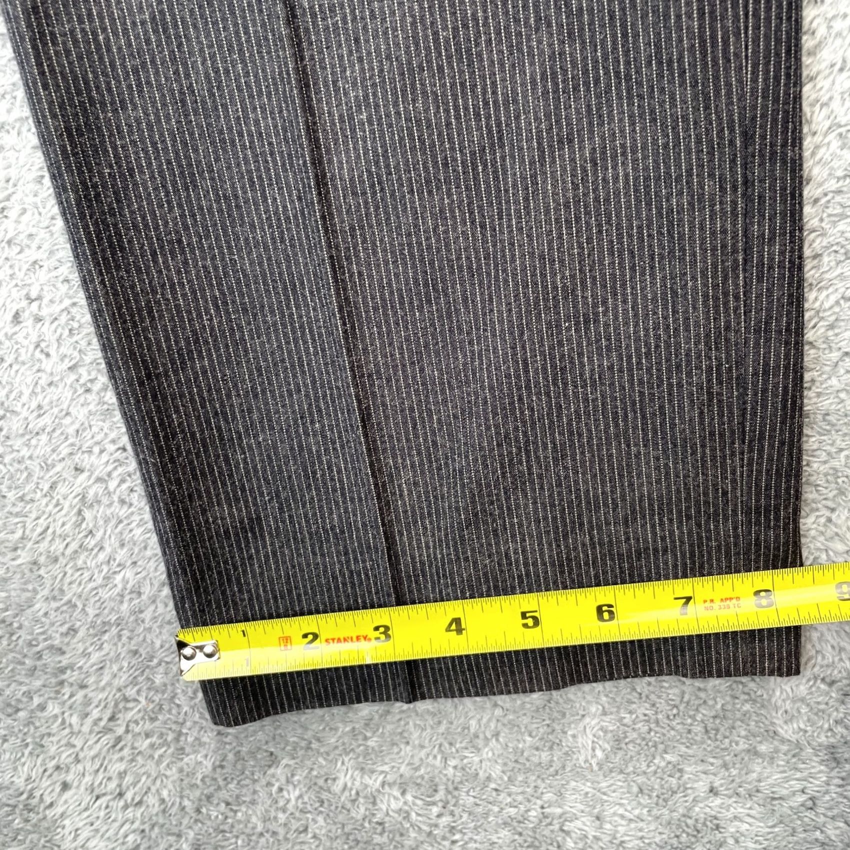 Vintage VINTAGE Pants Womens Small Gray Dress Pinstripe Straight Leg Business Formal Office Size 28" / US 6 / IT 42 - 4 Thumbnail