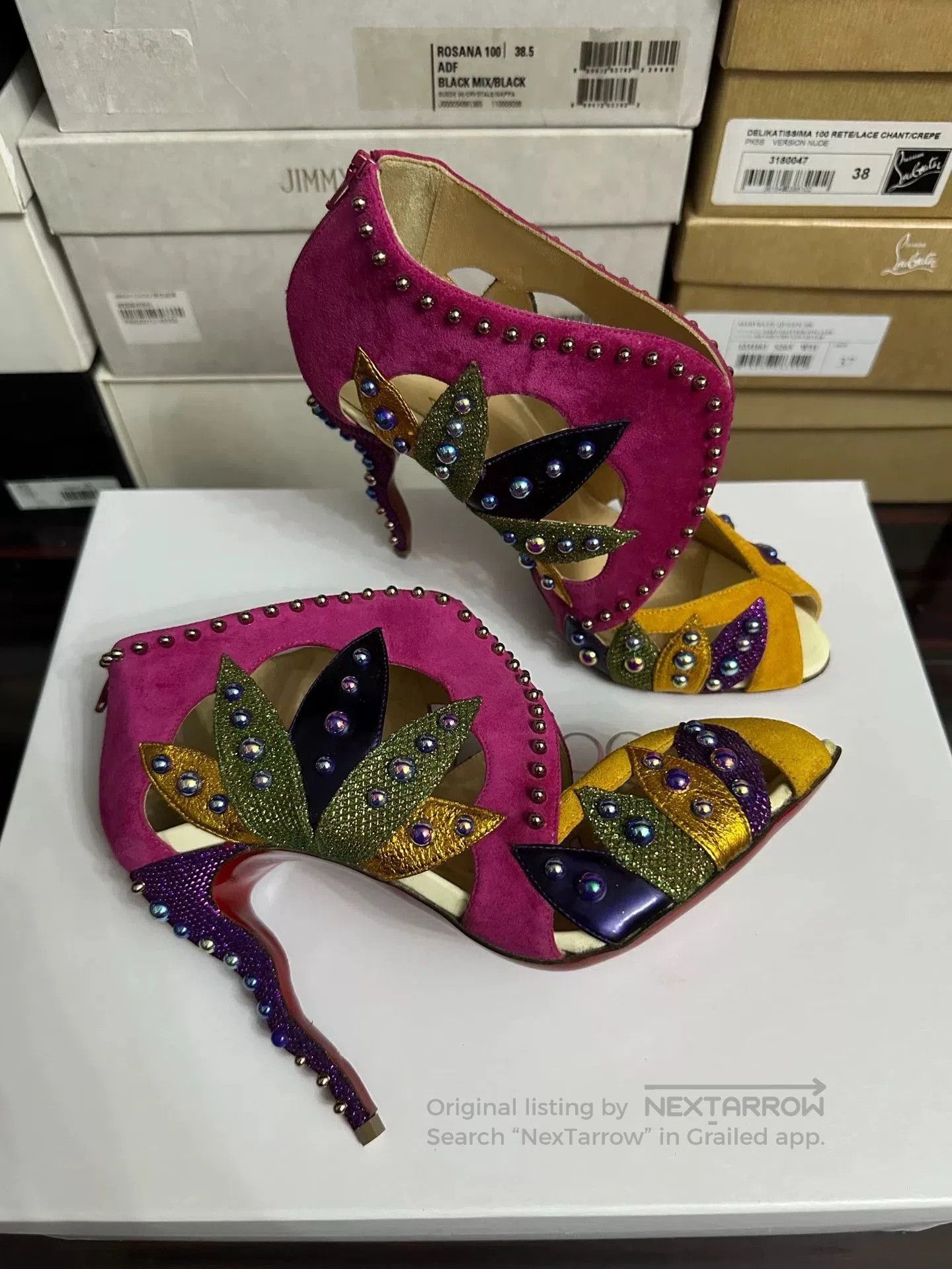 Christian Louboutin Christian Louboutin Limited Irregular Heel Heels. Size US 7.5 / IT 37.5 - 1 Thumbnail